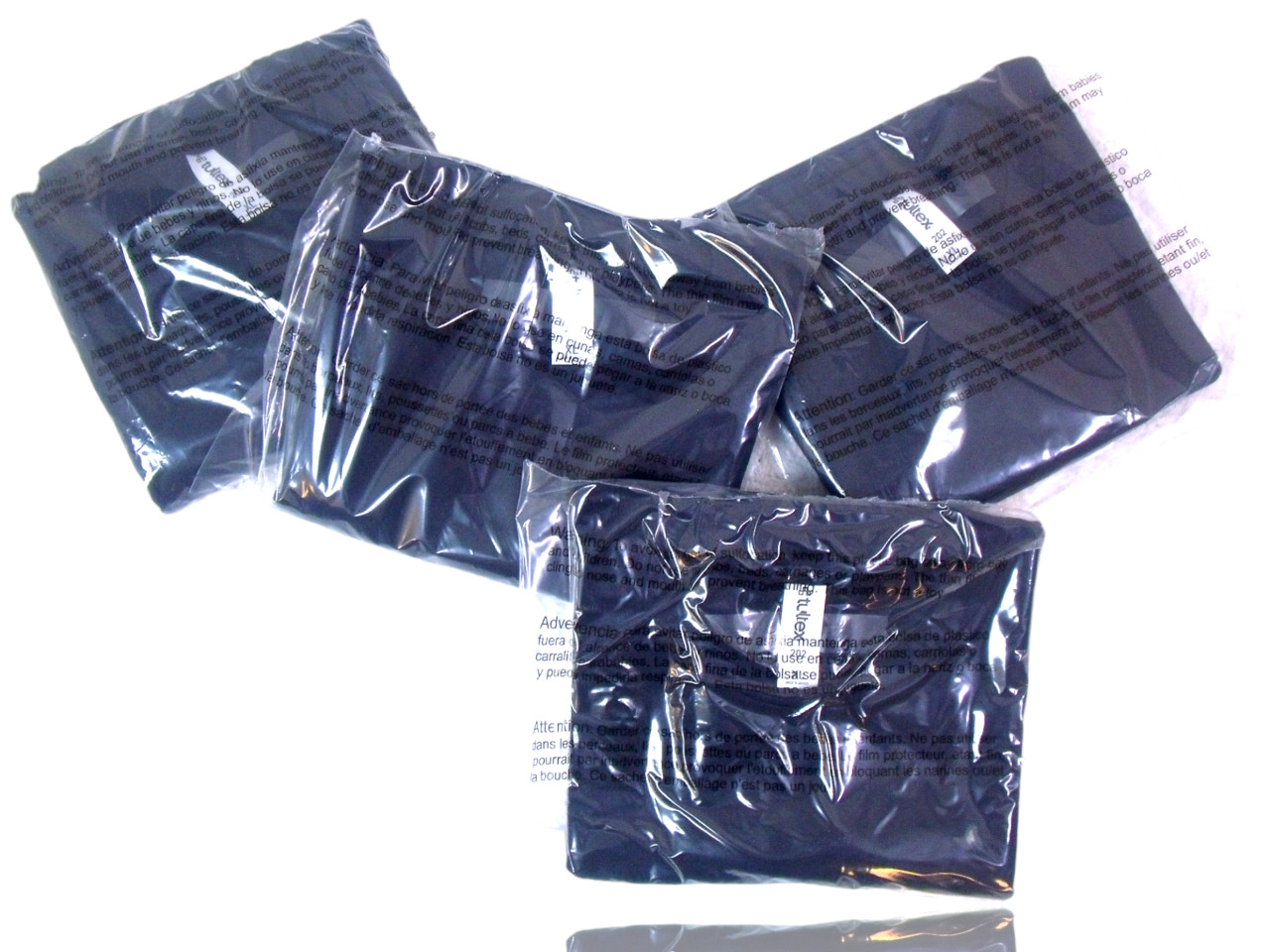 (10-PACK) Solid Navy Blue T-Shirt, Tultex 202 Blank 100% Ring Spun Cotton, LARGE