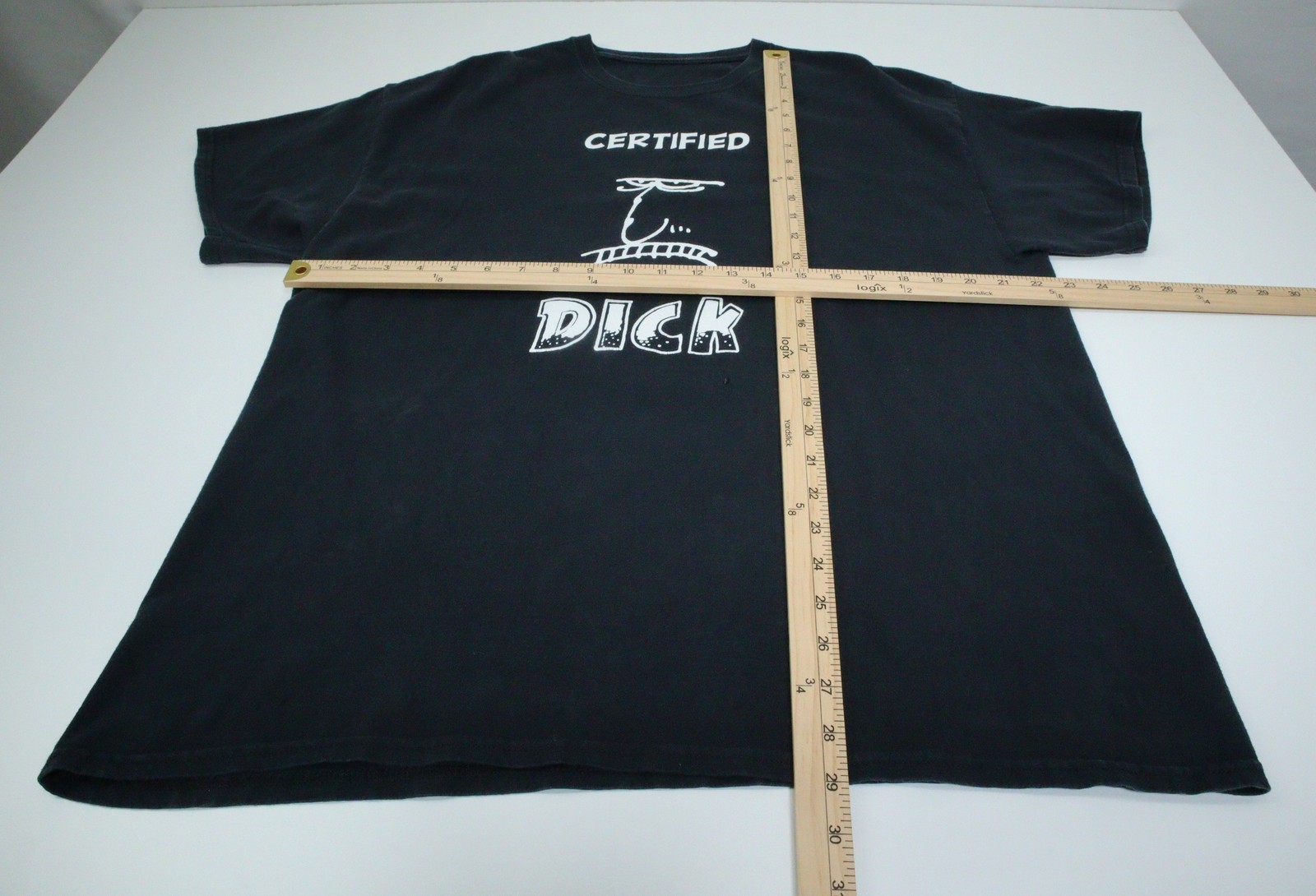 Certified Dick Graphic T-Shirt Spreading Chaos- Shame O’ Boston – Lg T0516