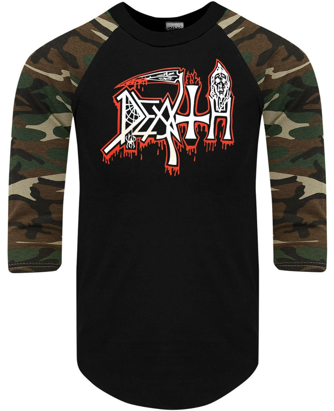 Death American Death Metal Band Raglan 3/4 Sleeve (Multiple Variations)