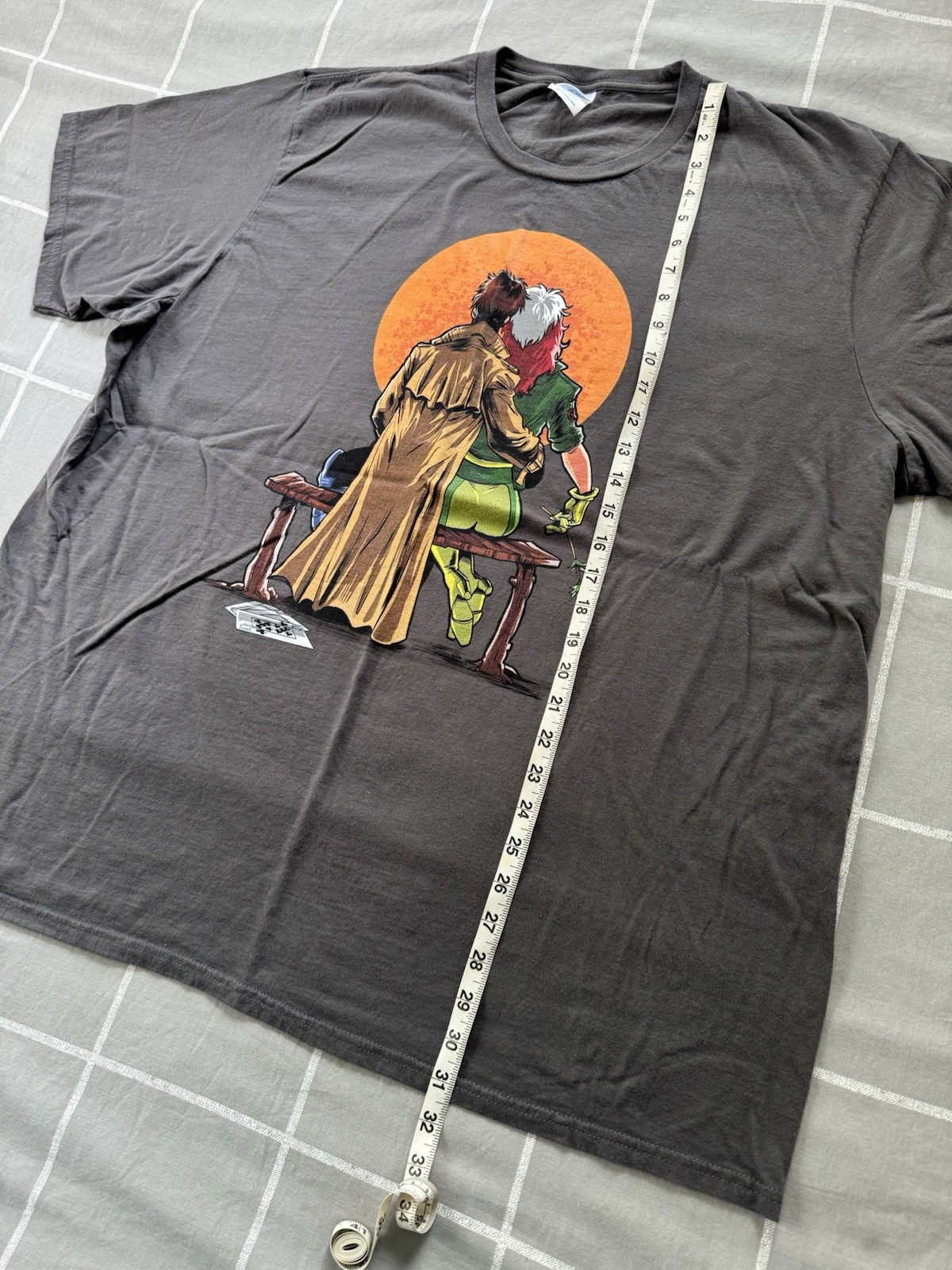 Marvel X-Men Gambit & Rogue Men’s Graphic Tee Size 3XL Vintage 90s Comics Style