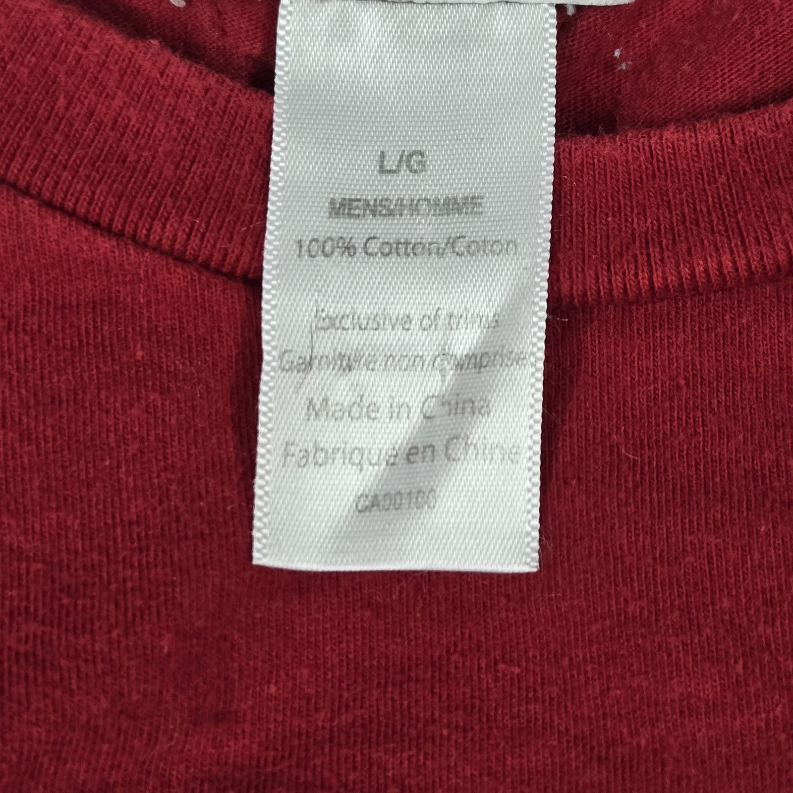 Olympics Men Shirt L/G Red Team Canada Maple Leaf Tee Logo Pullover