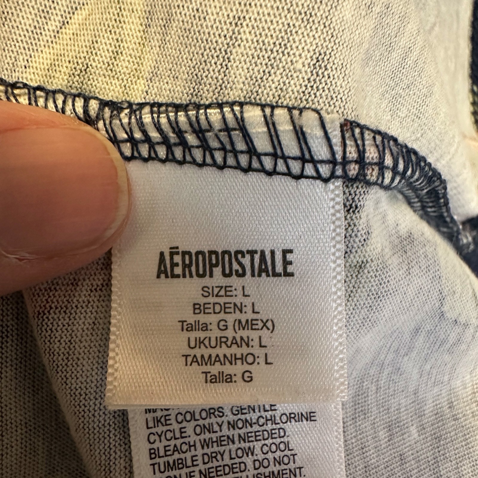 New Aéropostale Men’s Large Protea Floral T-Shirt Navy Blue Botanical Tropical