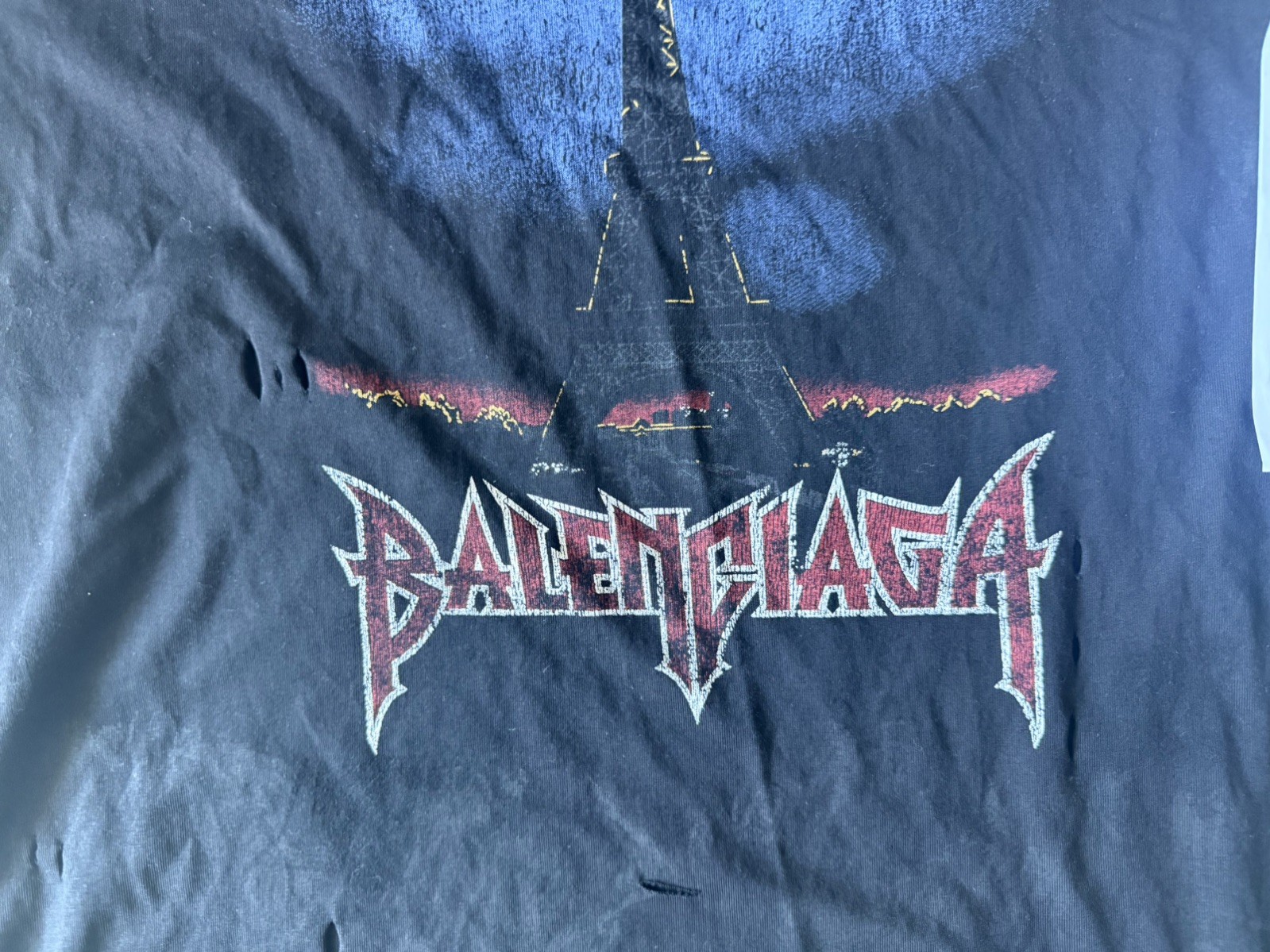 Balenciaga Distressed T Shirt