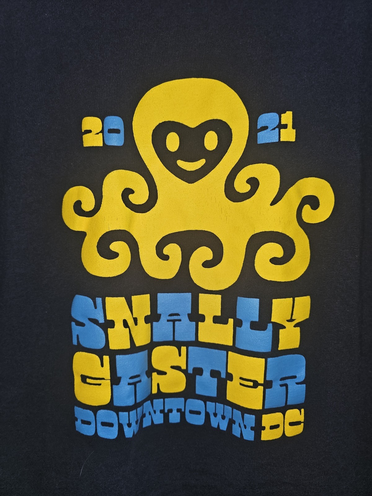 Snallygaster Beer Festival Washington DC Xl Mens Blue Graphic Logo Tshirt