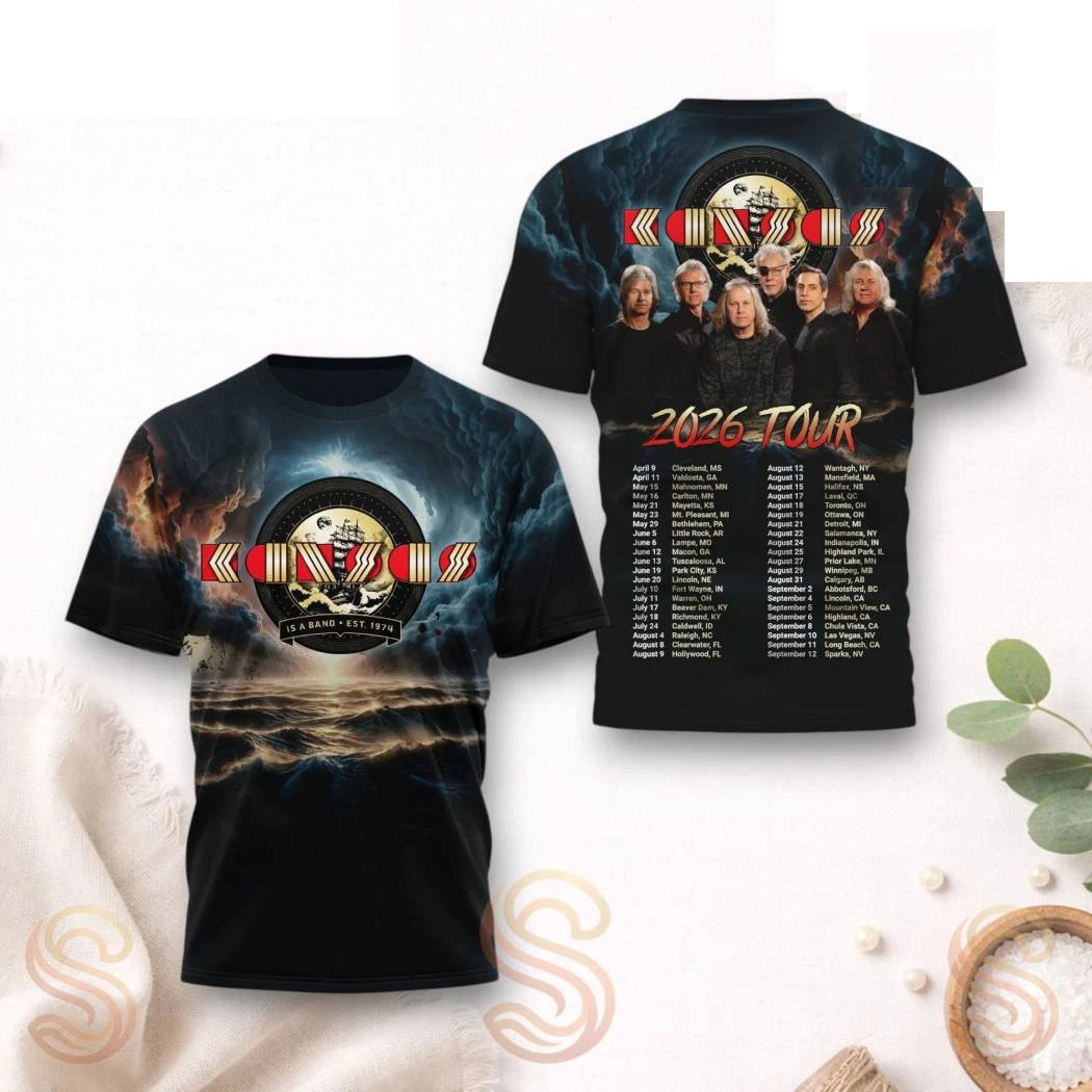 Kansas Band 2026 Tour 3D T Shirt All Over Print EN185