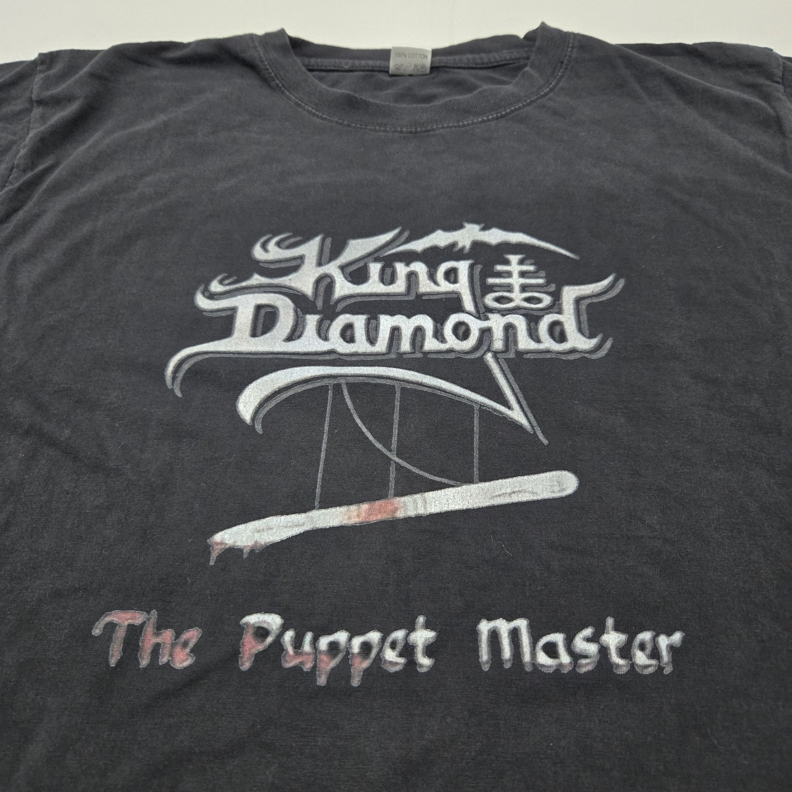 Size LARGE Men’s King Diamond The Puppet Master Graphic T-Shirt Black Band Tee