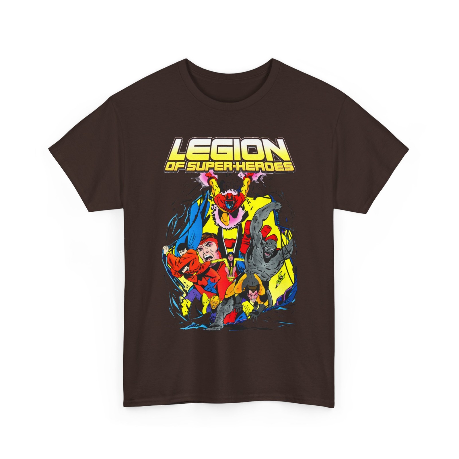 Legion of Super-Heroes T-Shirt DC Comics Keith Giffen Art Vintage-Style Tee