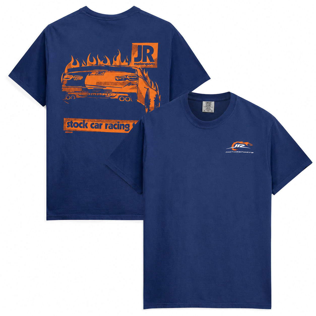 JR Motorsports Stock Car Racing Pocket Heavyweight T Shirt NASCAR Team Tee