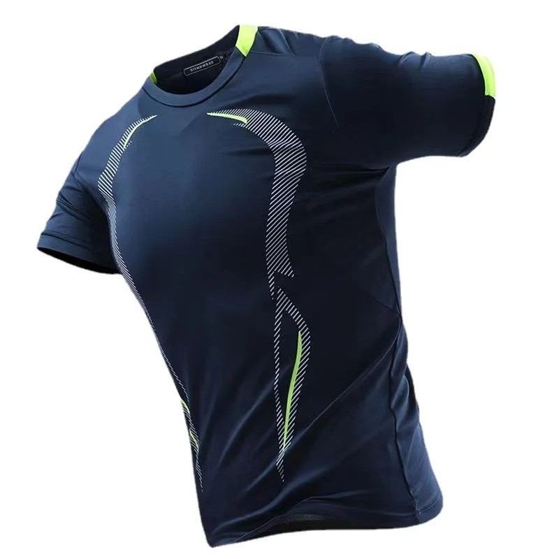 Men’s Quick Dry Running T-Shirt Breathable Fitness Training Gym Top Sweatshirt