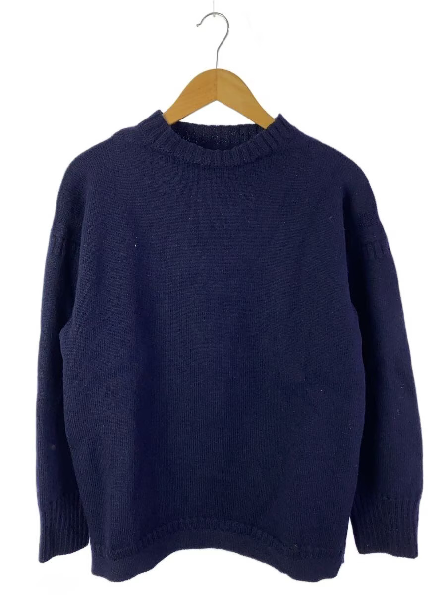 Other Brands Knit Sweater (Lightweight) Wool NVY Solid Color