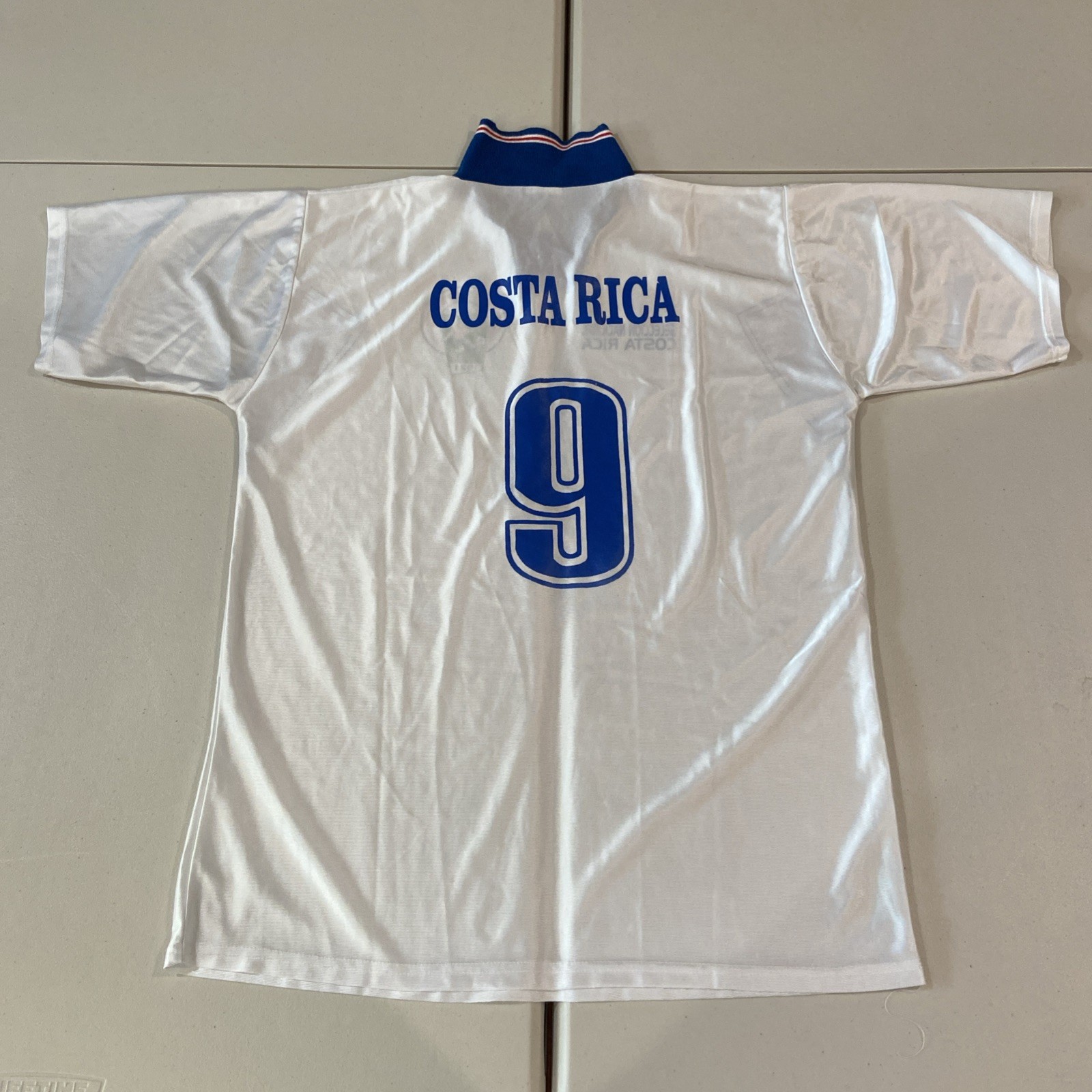 Vintage Collared Costa Rica National Team Jersey Blue White Size XL