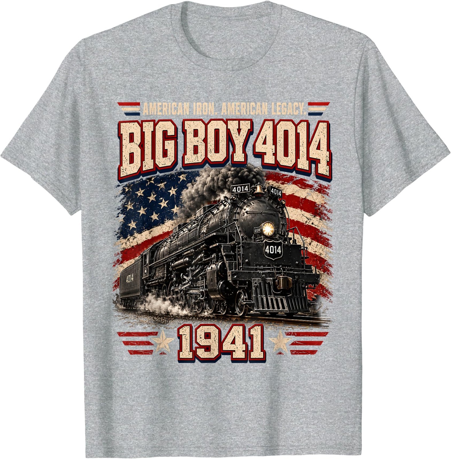 Big Boy 4014 Vintage Steam Locomotive Railroad Train Engine T-Shirt