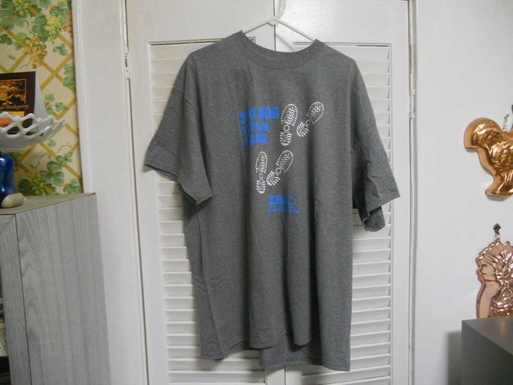 300,000 STEPS IN 30 DAYS T SHIRT SIZE 2XL GREY ZEROCANCER.ORG