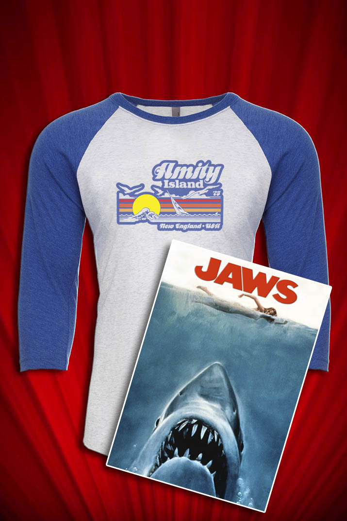 Amity Island Vintage Tee SHIRT FREE S&H USA Jaws 1975