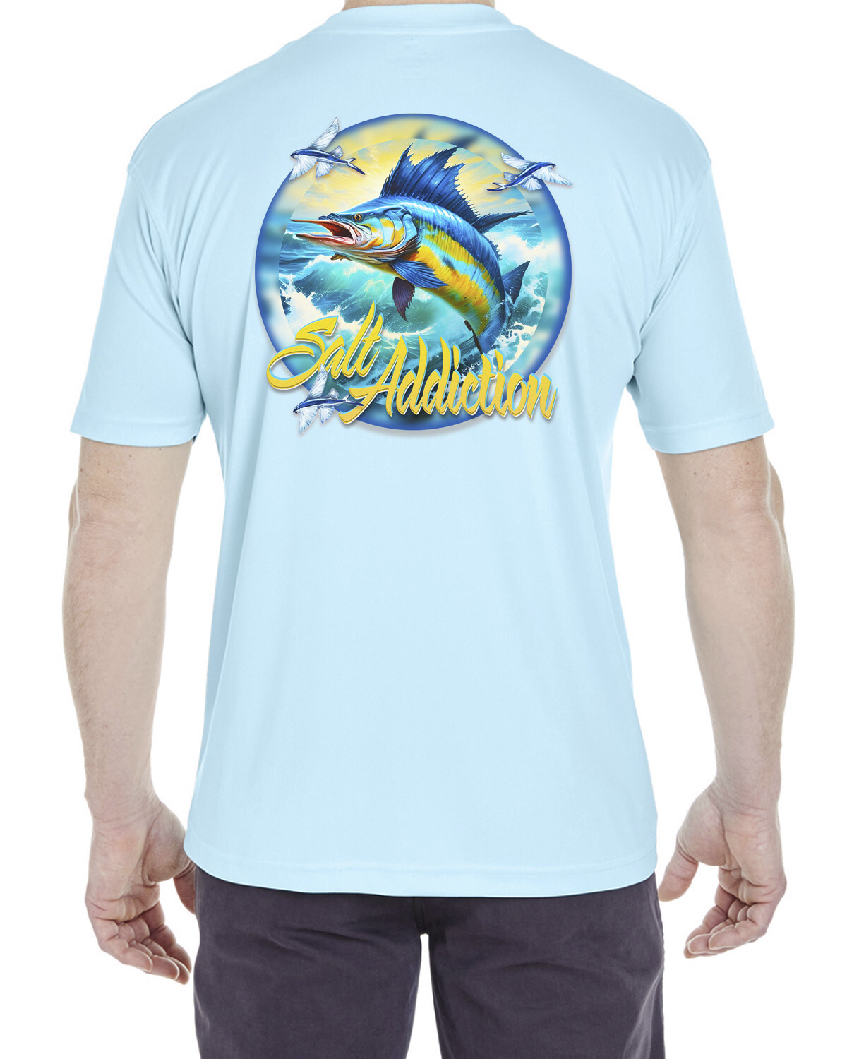 Salt Addiction t Shirt Short Sleeve MicroFiber Sailfish 30
