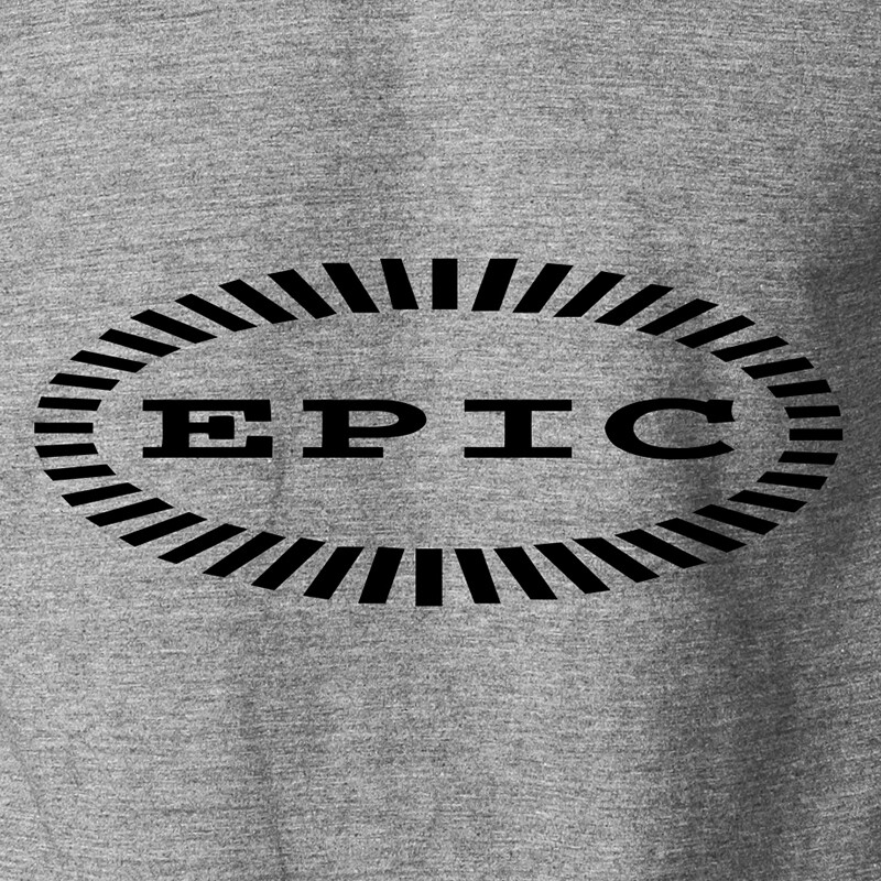 EPIC Records Vintage Logo T-Shirt Hip Hop Rock Music Label on S-6XL Tee