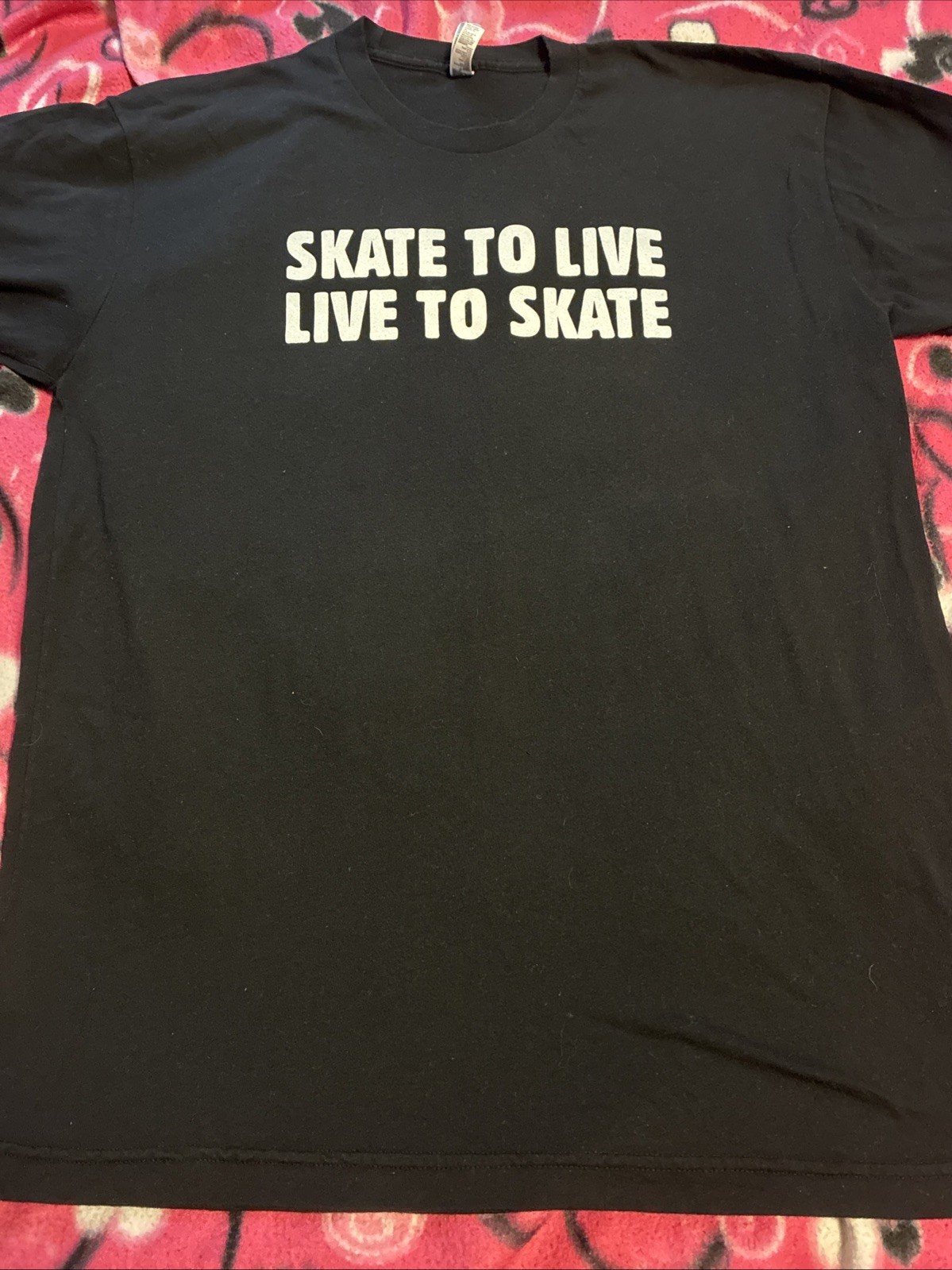 Damage Skateboards Double-Sided Logo Graphic T-Shirt (Unisex L/Black) READ DESC.