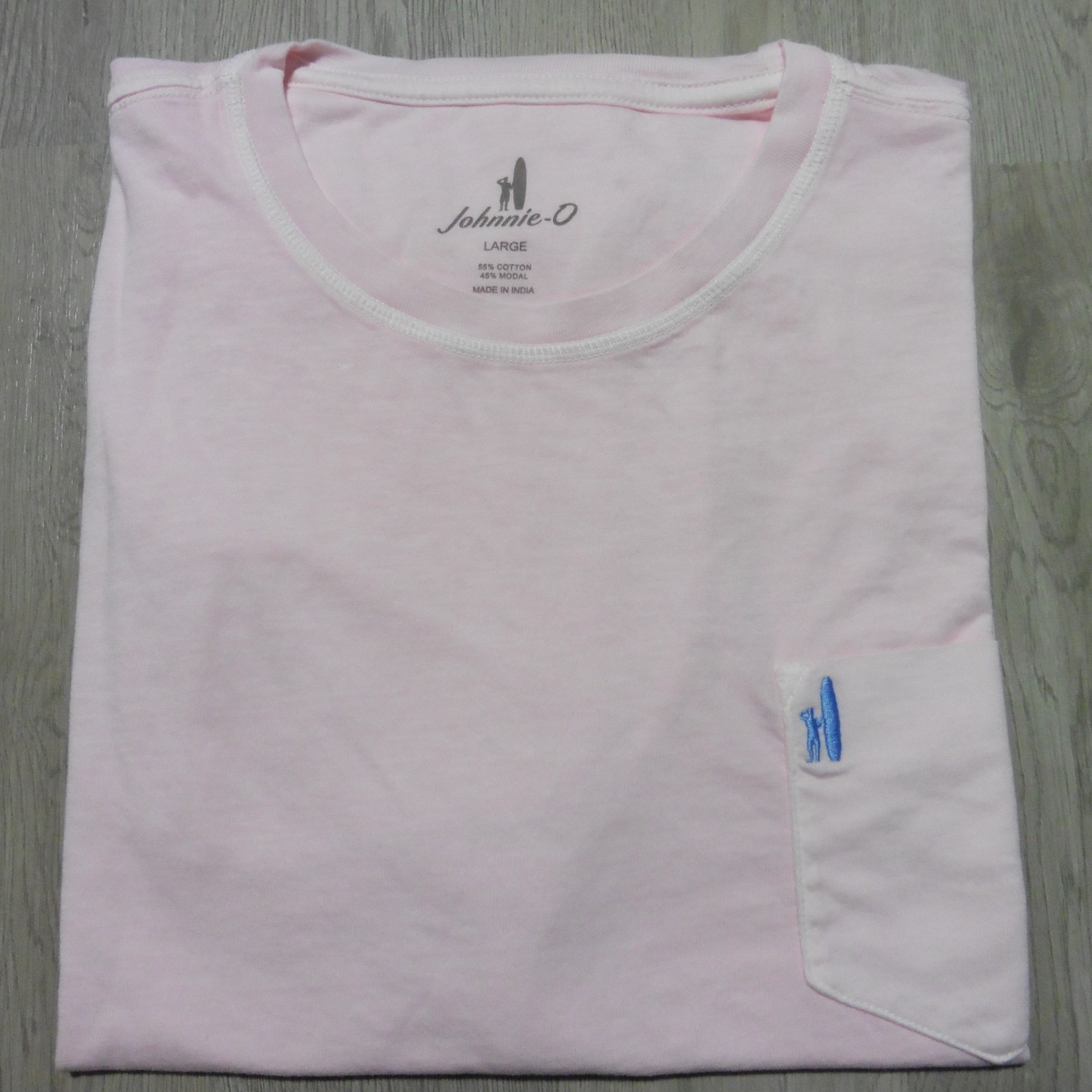 JOHNNIE-O Mens L XL T SHIRT DALE 2.0 SHORT SLEEVE GOLF TEE NAVY MALIBLU BANDANA