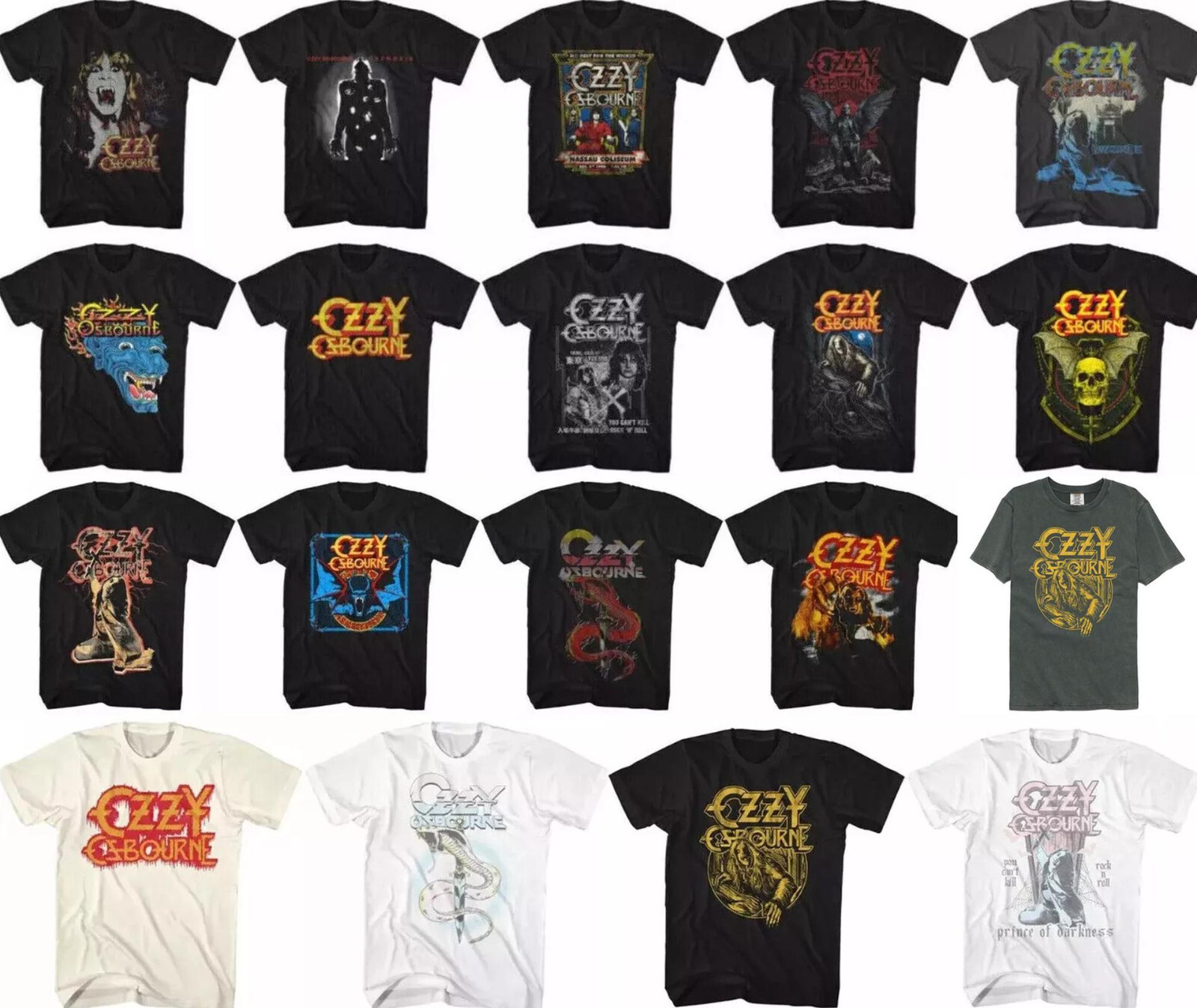 Pre-Sell Ozzy Osborne Rock Band Music Licensed T-Shirt