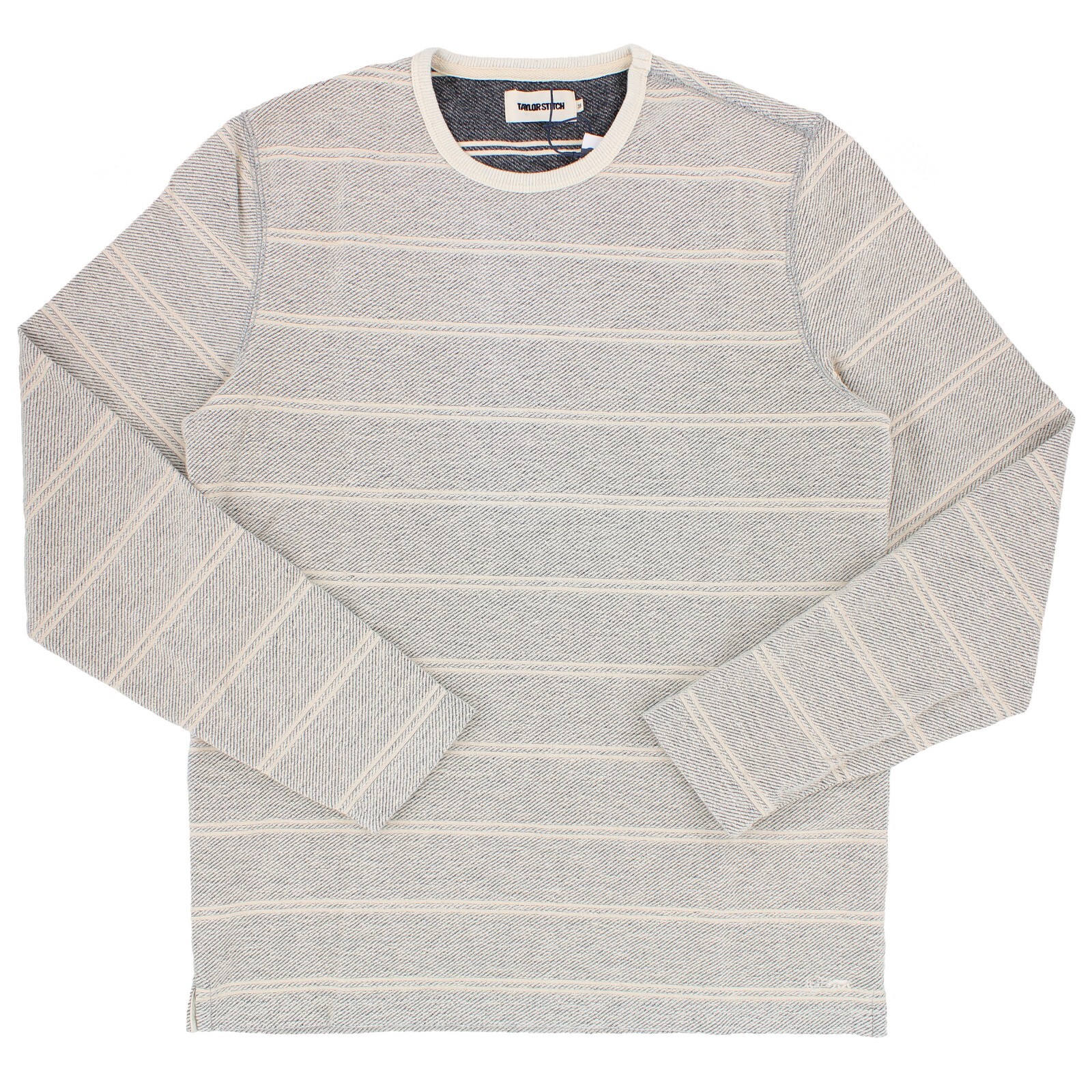 Taylor Stitch Men’s Long Sleeve Shirt Morgan Crew Neck Relaxed Silhouette $98