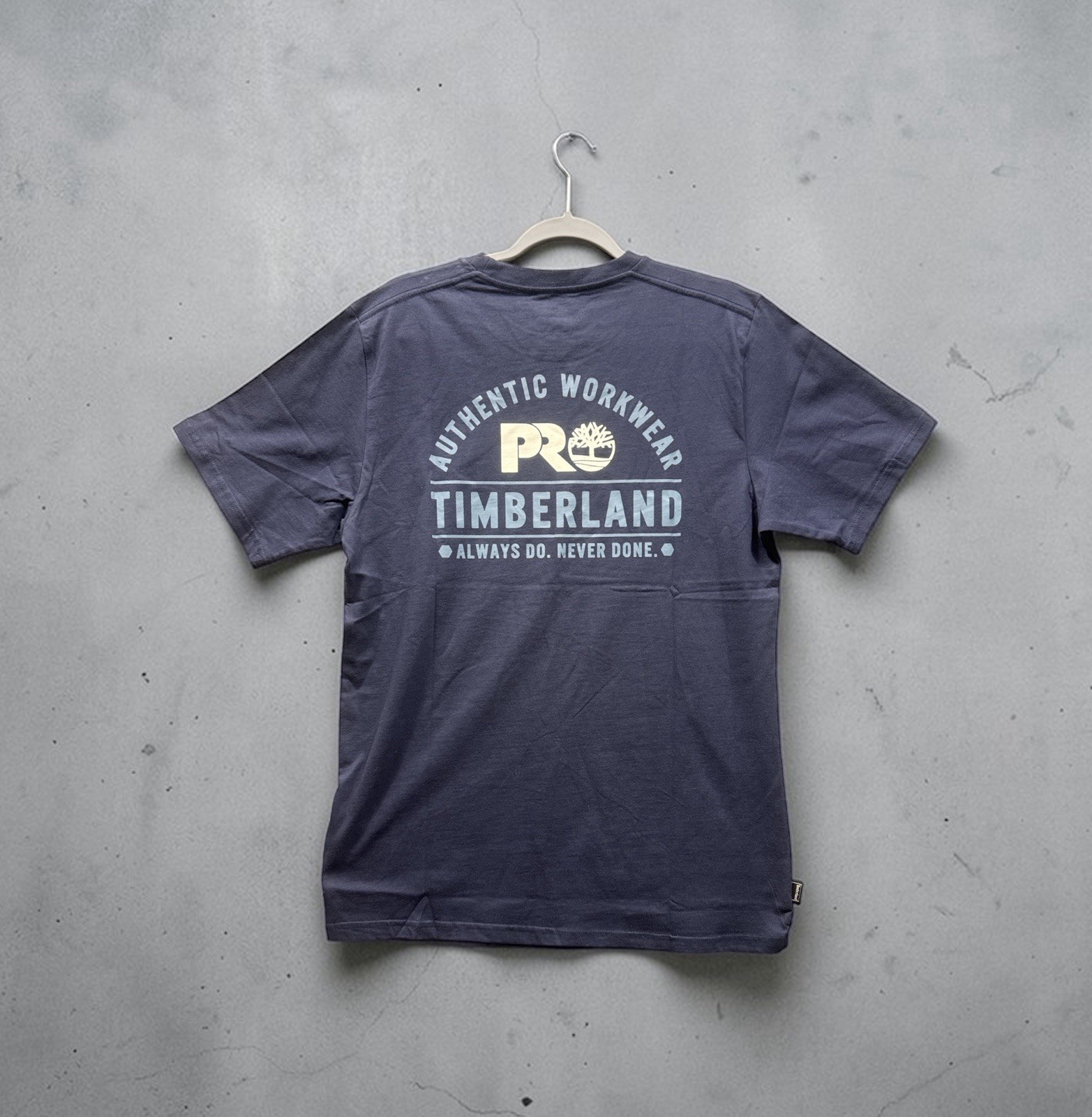 Timberland Pro Work T Shirt Short Sleeve Dark Navy Size medium