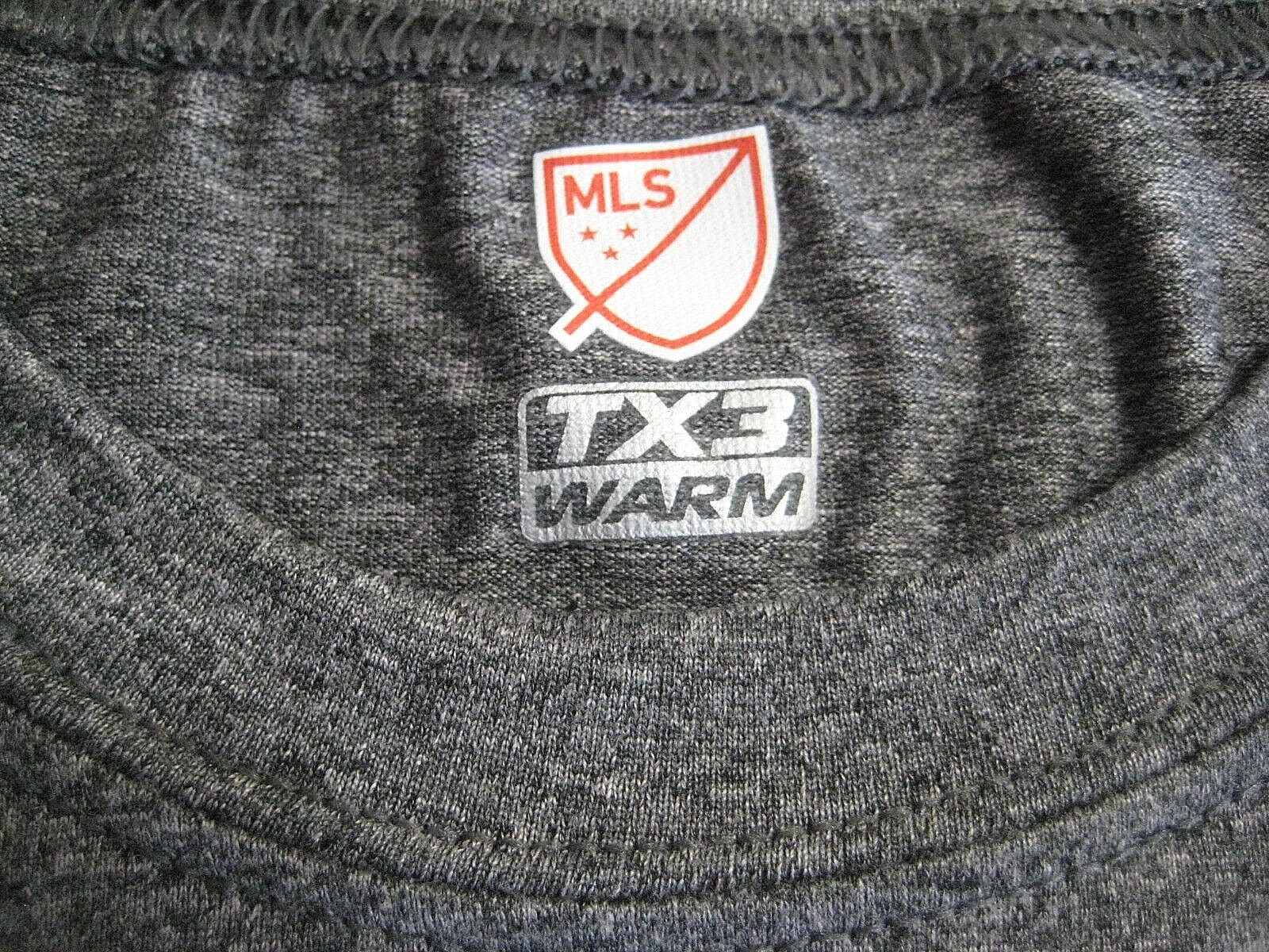NWOT- MLS D.C. United TX3 WARM Gray Polyester T-Shirt Size Large- Ships FREE!