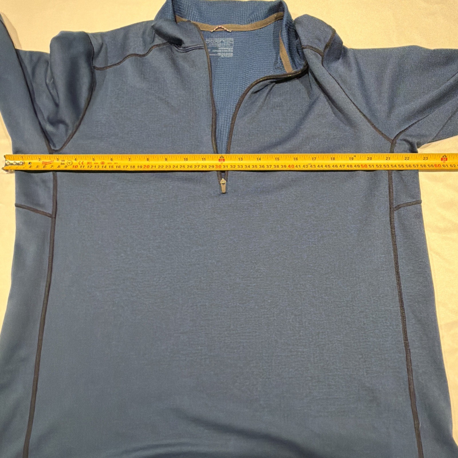 Patagonia Capilene Polartec Baselayer Shirt Mens Large MidWeight Navy Blue