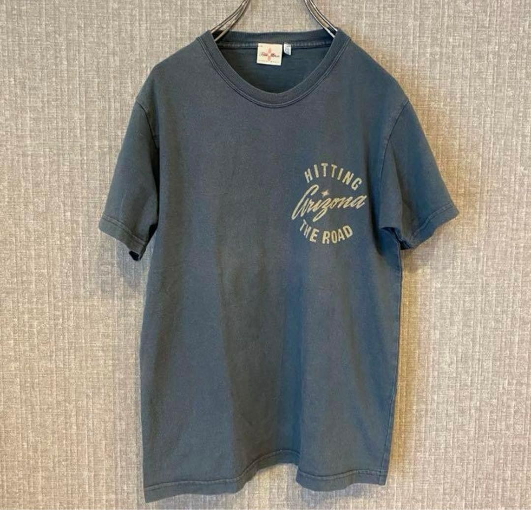 Two Moon Navy T-Shirt Size S 36-38 American Casual Style