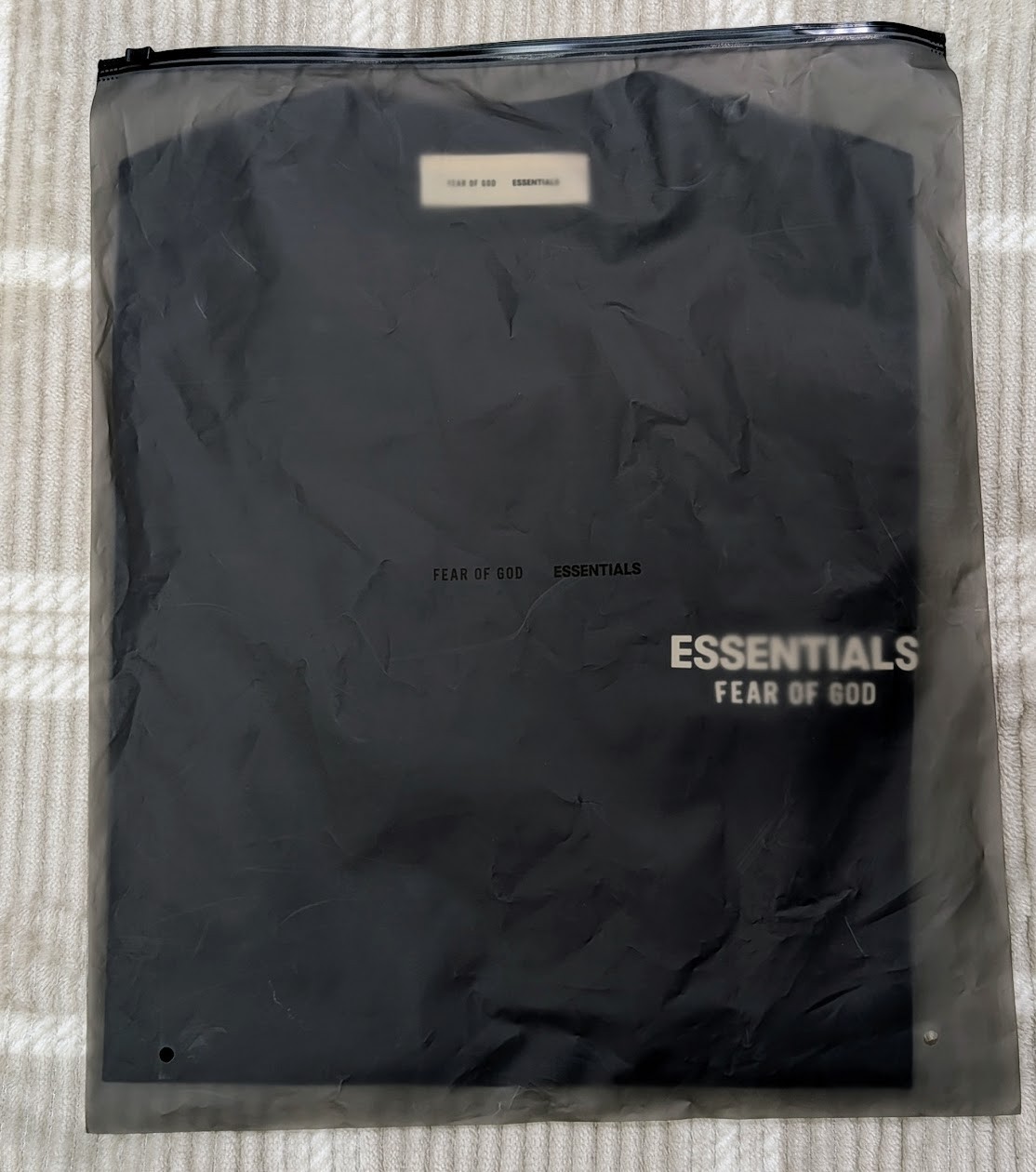 Fear of God Essentials Classic Tee ‘Jet Black’ M Size Oversized T-Shirt SS25