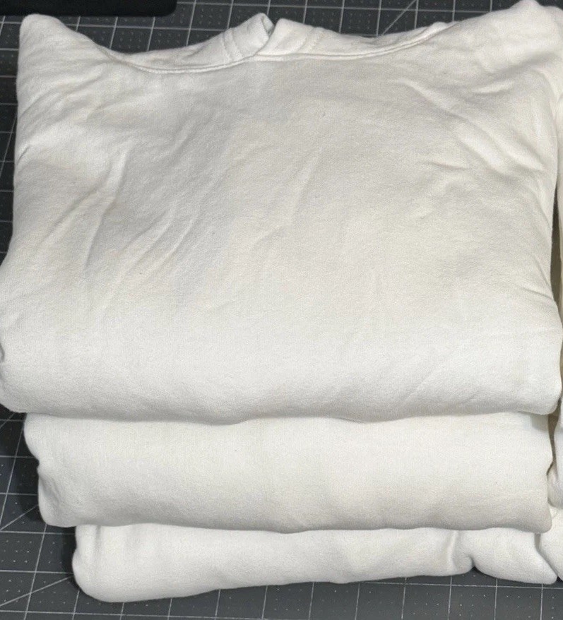 Lot Of 5 ComfortWash Hanes Garment Dyed Hoodie Pullover Unisex Medium White