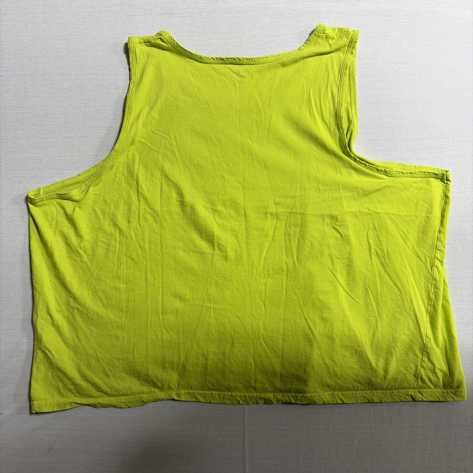 KingSize Men’s Big & Tall Cotton Tank Size 7XL Style 60-2087-9 Orange And Neon