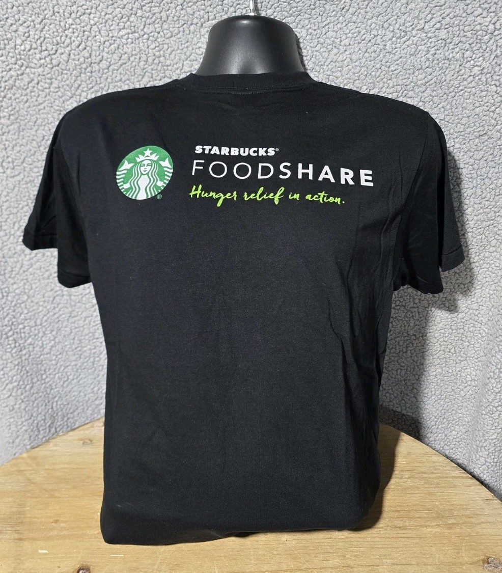 (LOOK) New Starbucks XXL Tee Shirt. Print Is On The Back