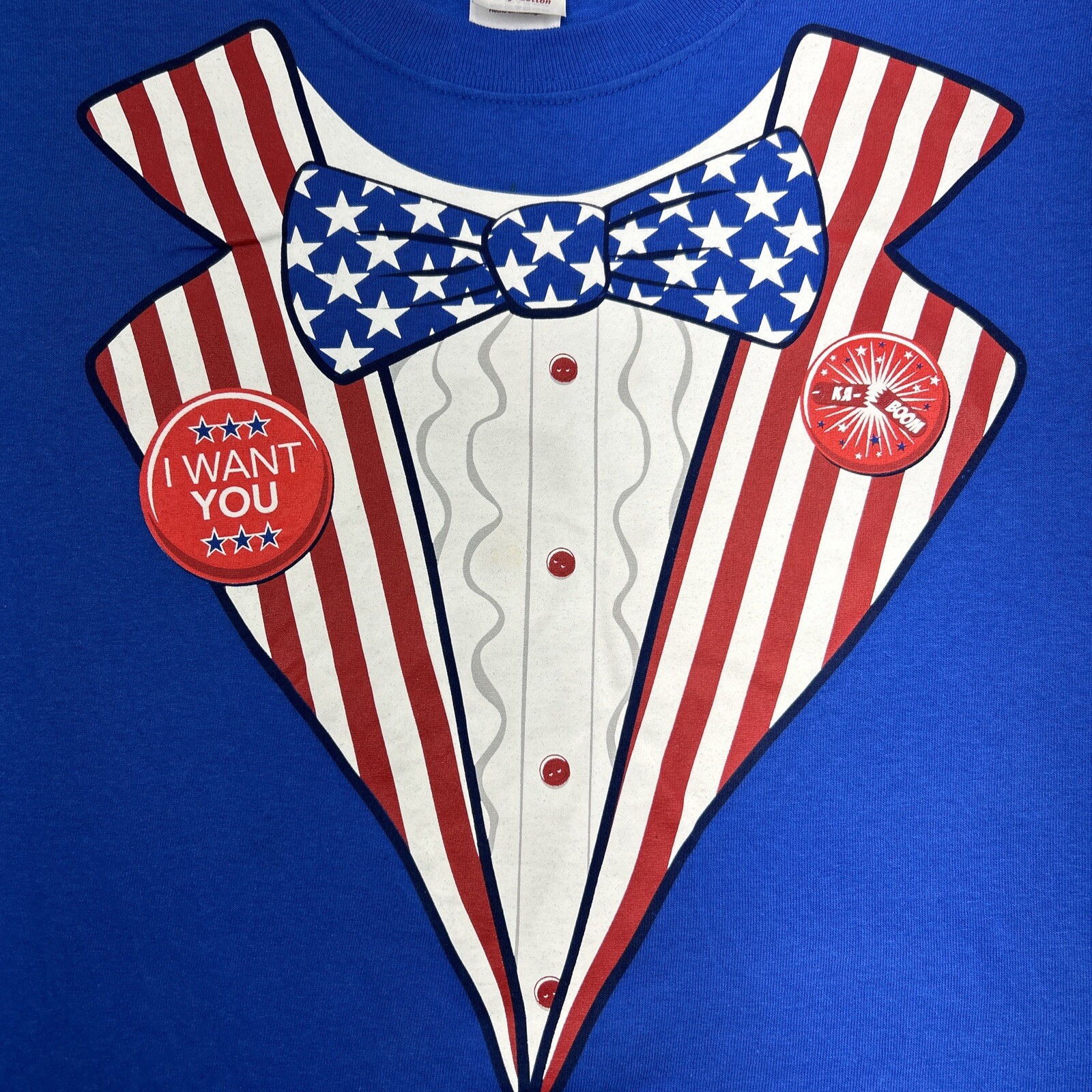 Gildan Patriotic “I Want You” Red/White/Blue T-shirt – Size XL – see description