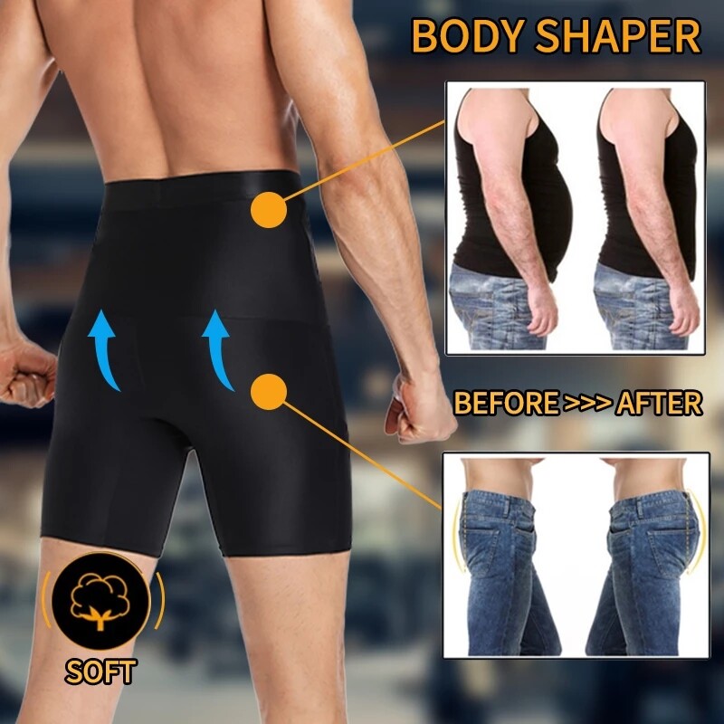 Men’s Slimming Body Shaper Vest Abs Abdomen Compression Shirt Workout Tank Tops#