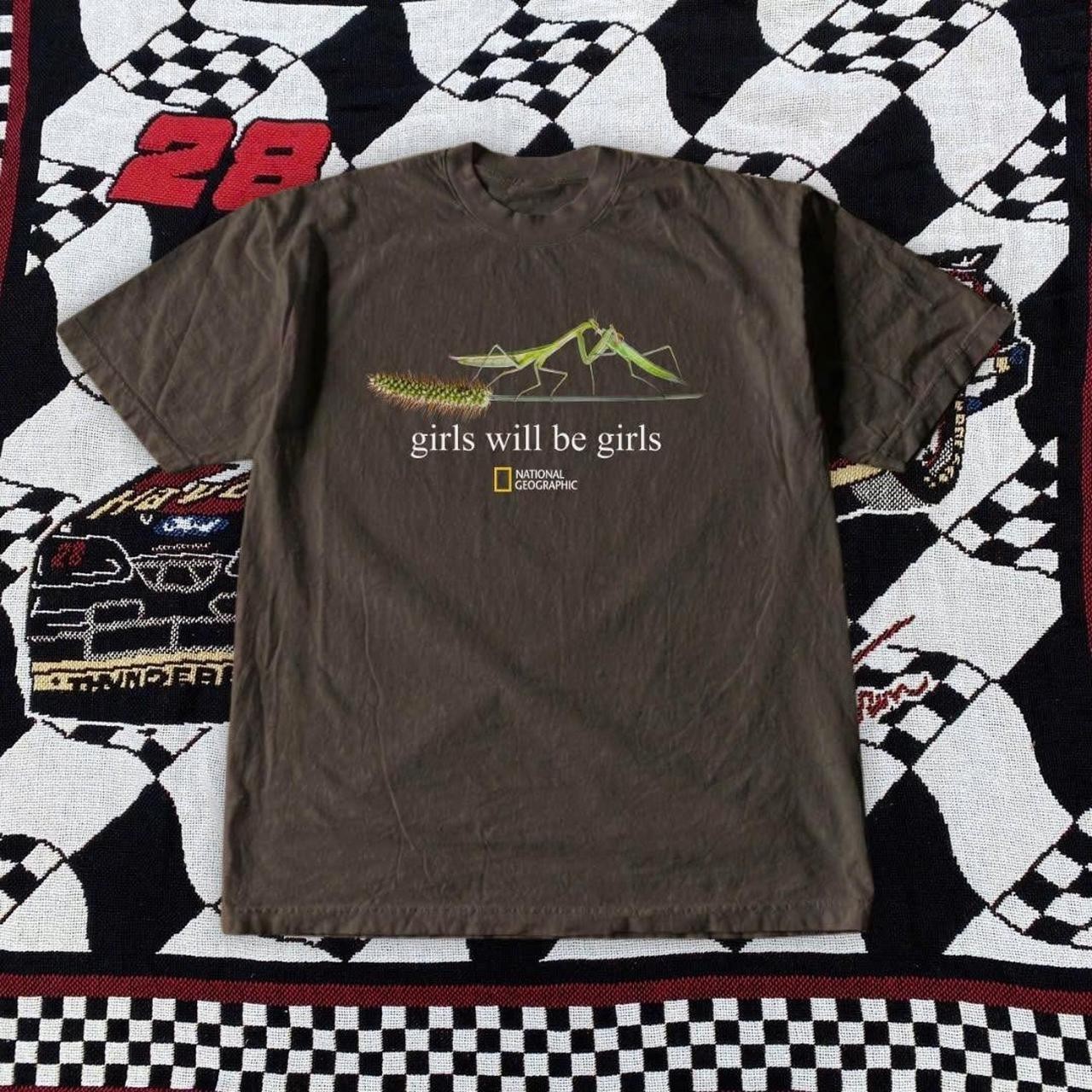 National Geographic Girls Will Be Girls Praying Manti T-Shirt S-5XL Unisex
