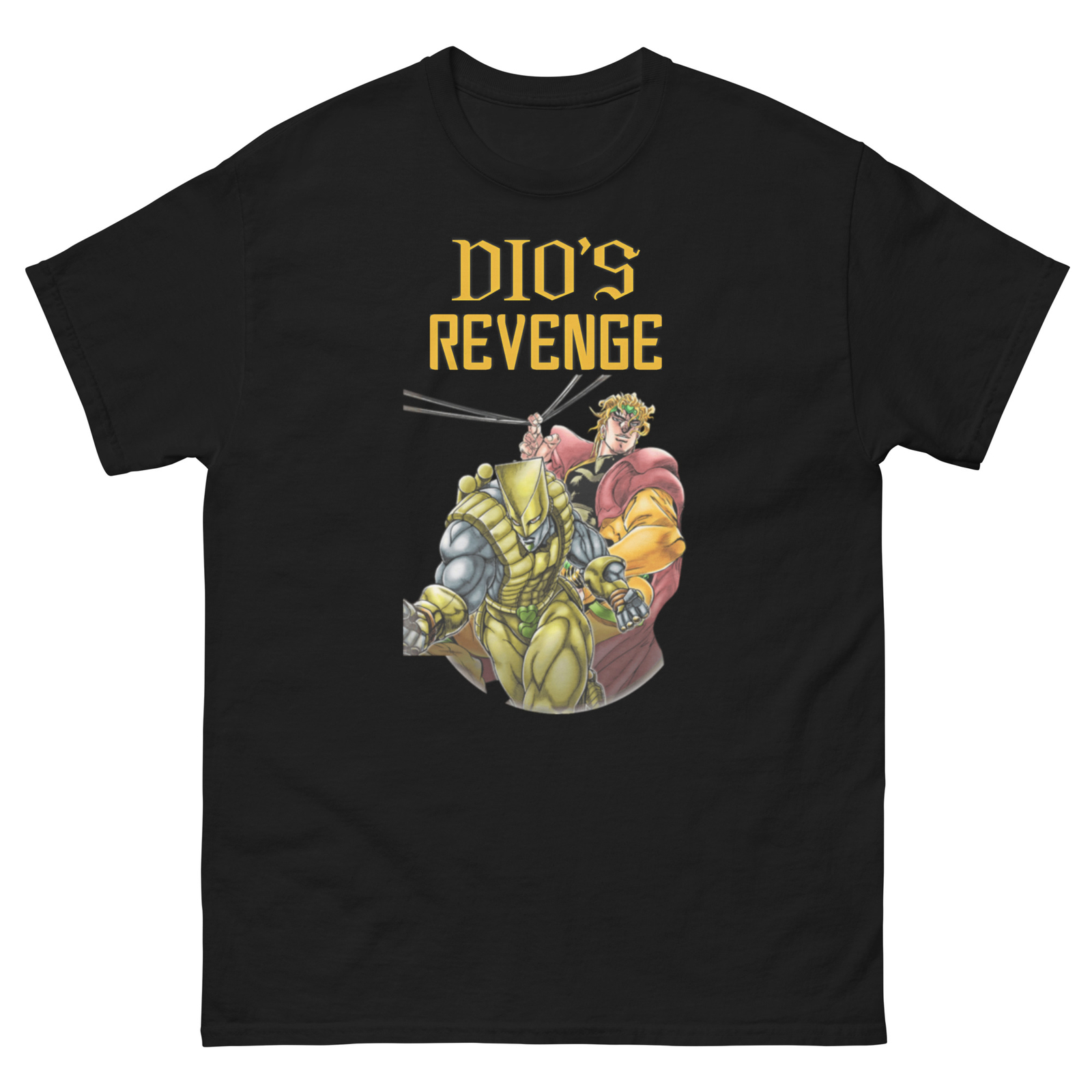Unisex Dio Brando Tee, Classic Anime Style Shirt, Custom Dio Tee