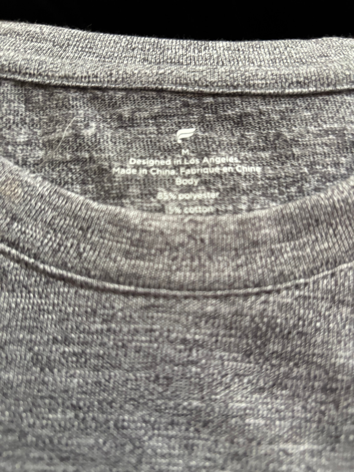Front Row brand work out polyester t shirt new w tag $49 M studio wardrobe sale