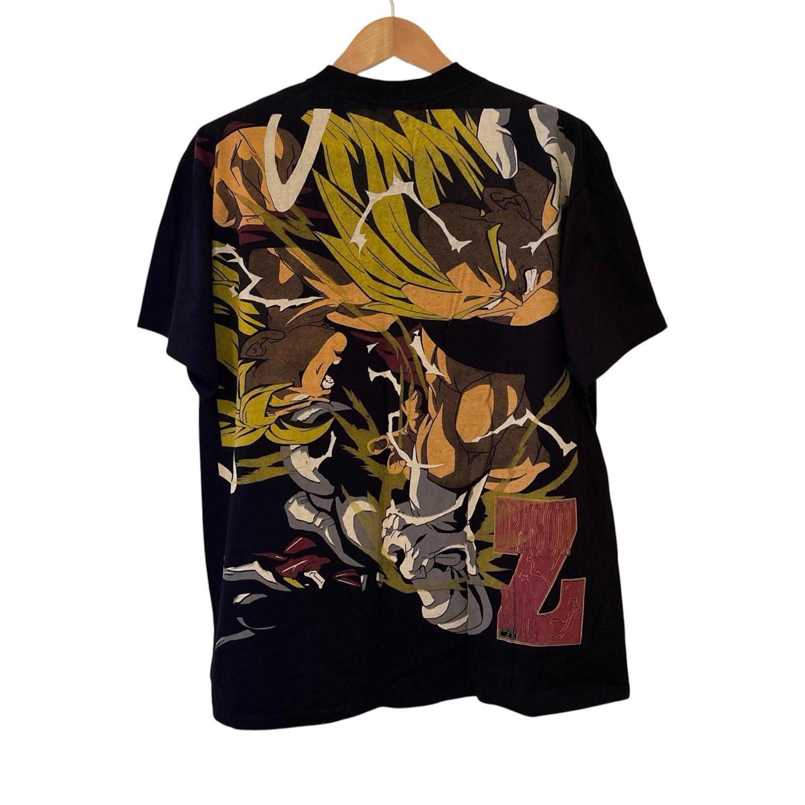 Dragon Ball Z AOP T-shirt Goku Anime Vintage Modern Reprint Single Stitch XL
