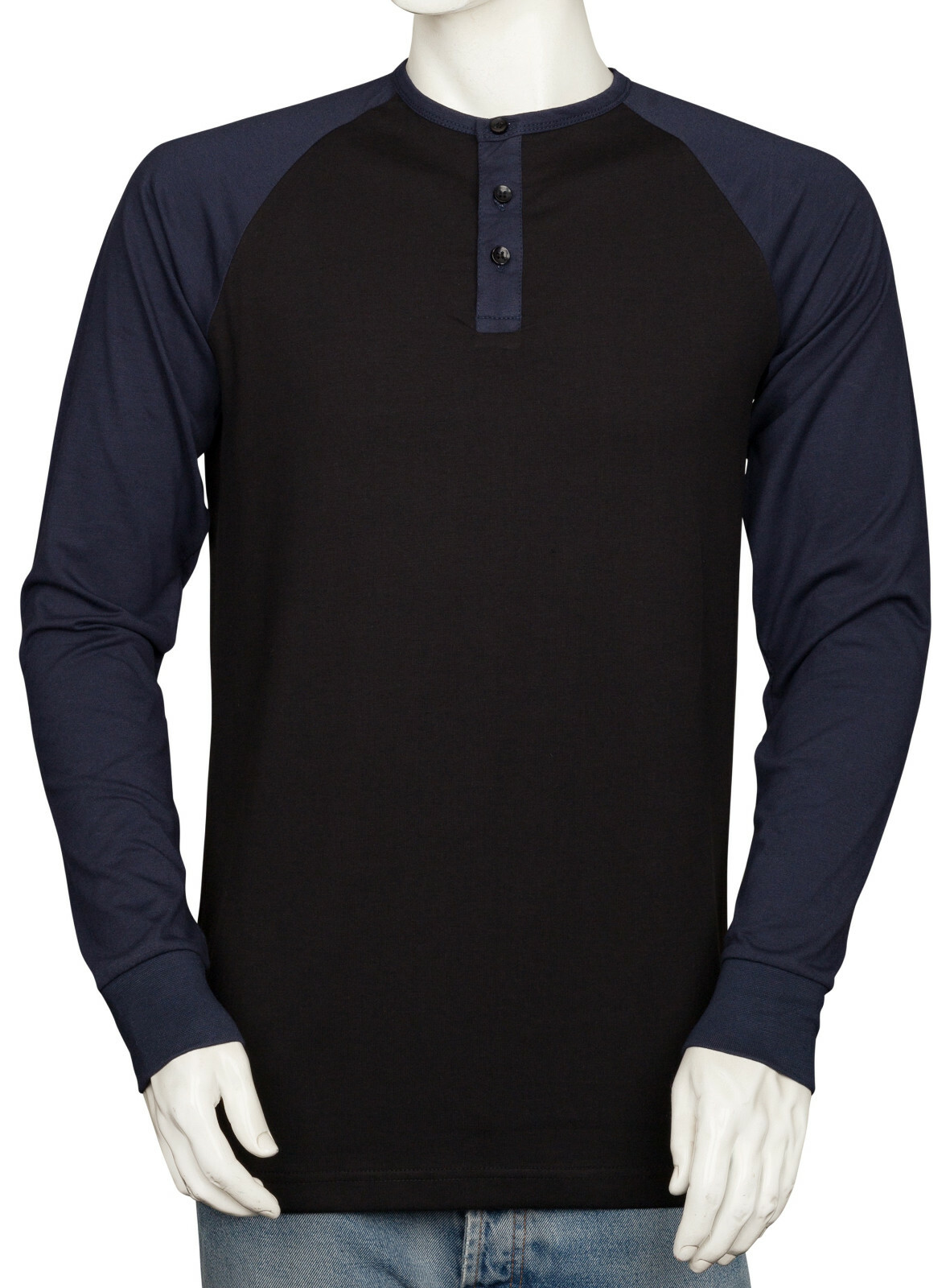 Styllion Big and Tall – Mens Raglan Henley Baseball Shirts – Long Sleeve – RHLS