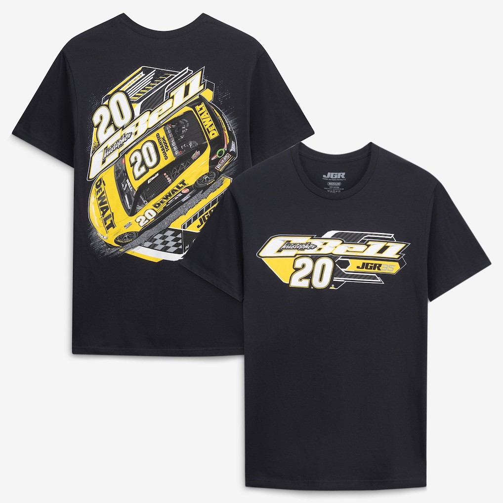 Christopher Bell #20 DeWalt T Shirt NASCAR Joe Gibbs Racing Racing Tee