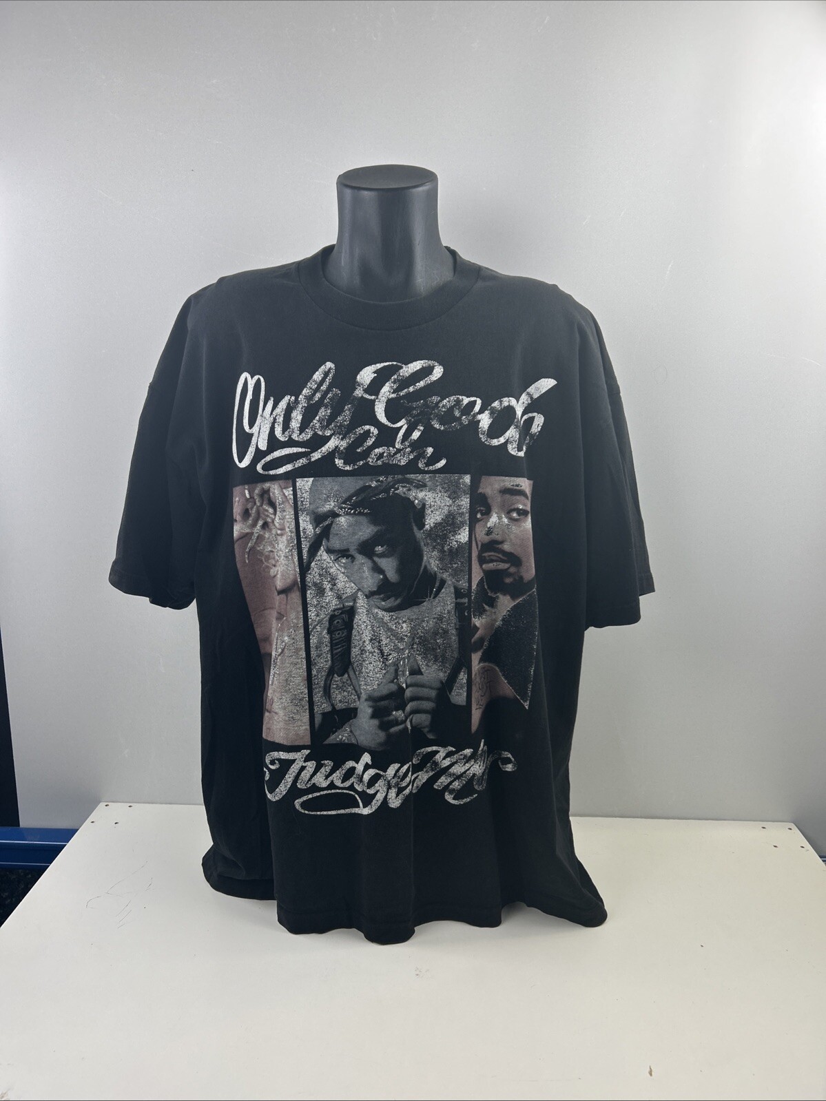 Tupac Shakur Shirt 2XL Black Only God Can Judge Me Rap Tee Hip Hop Music USA