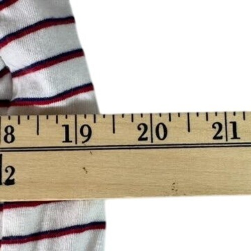 SCOTCH & SODA Striped T Shirt White Red Blue Short Sleeve Tee Mens Size MEDIUM