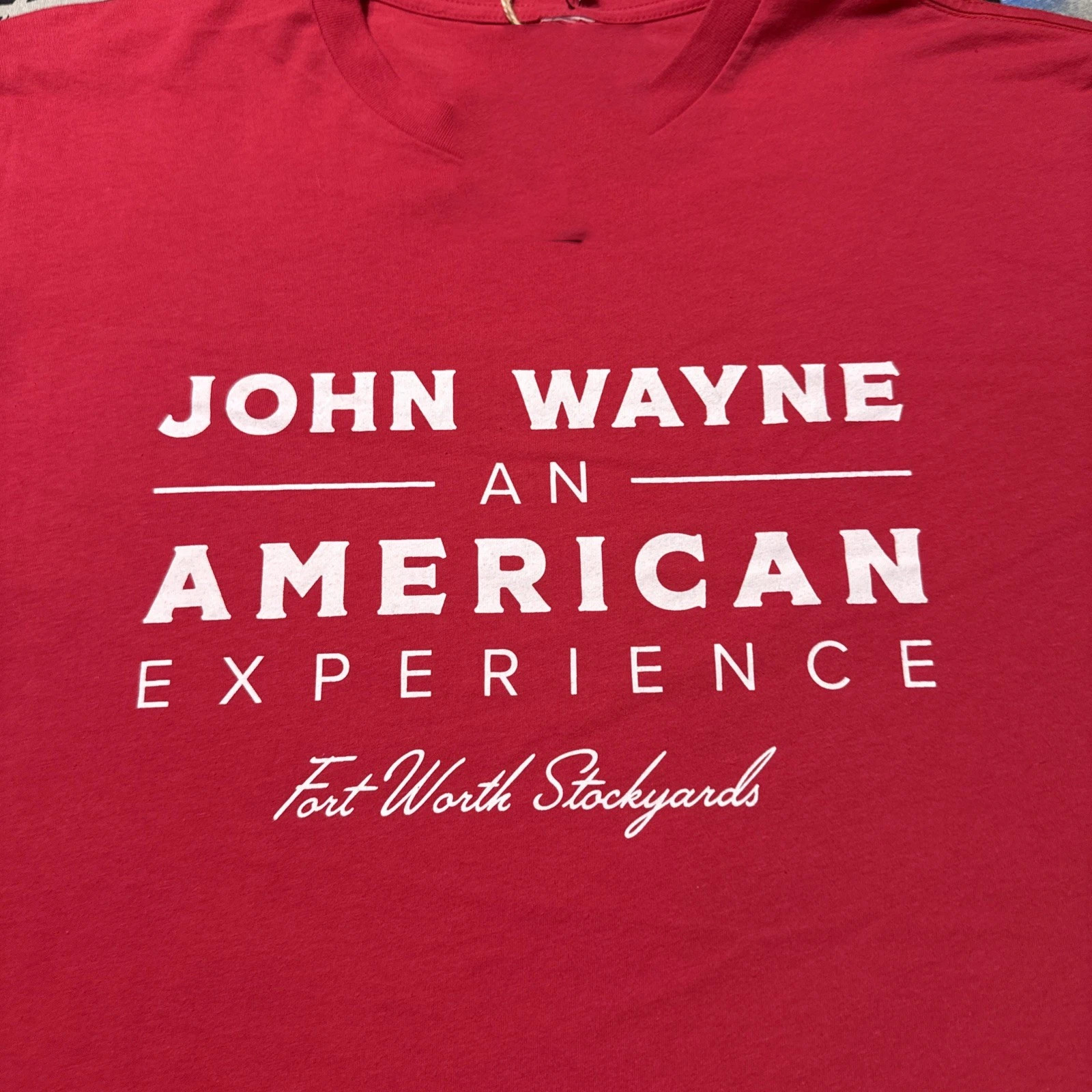 John Wayne An American Experience Red T Shirt Full Size S-5XL