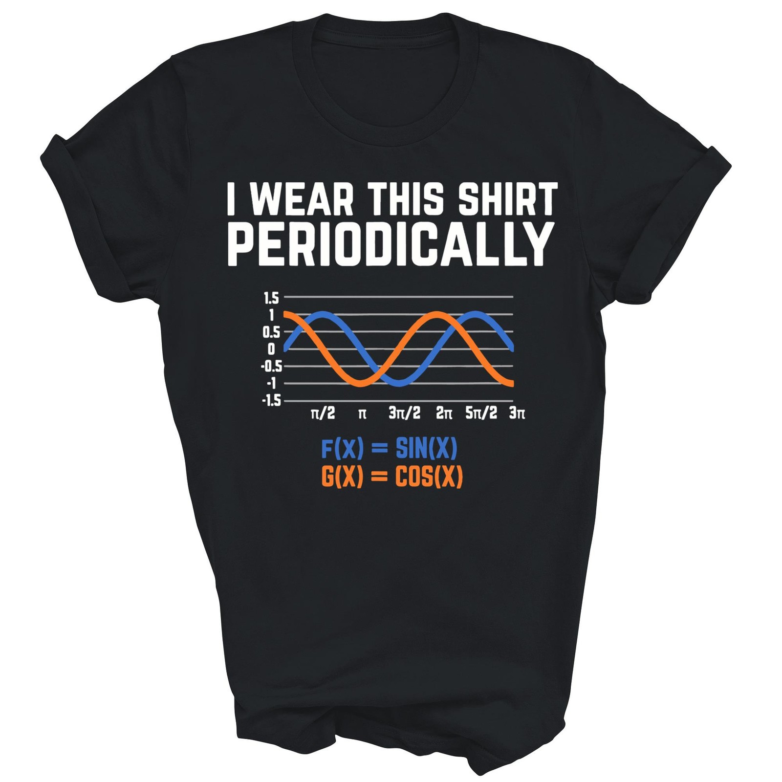 I Wear This Shirt Periodically Funny Math Pun Unisex Shirt Gift