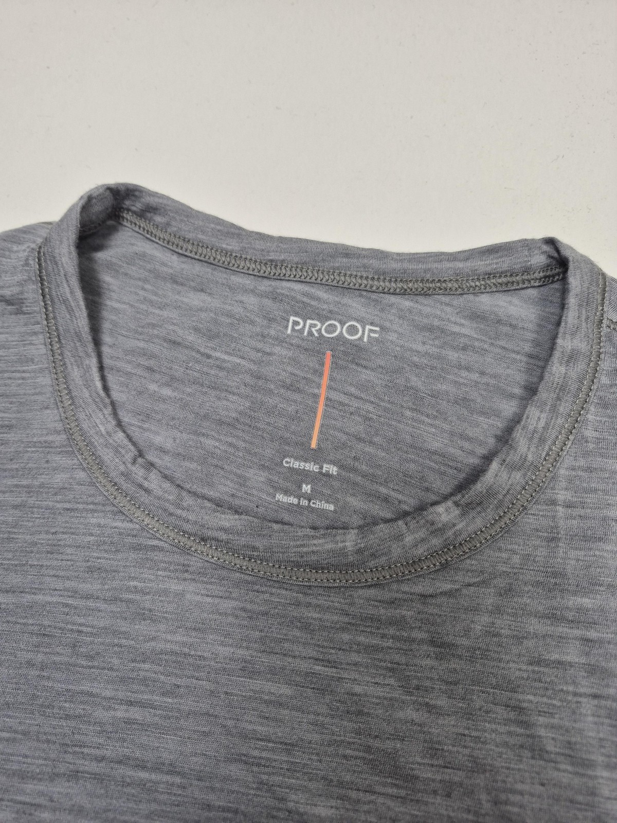 Proof 72 Hour Shirt Men’s Medium Gray Merino Wool Nylon Crewneck Tee Huckberry