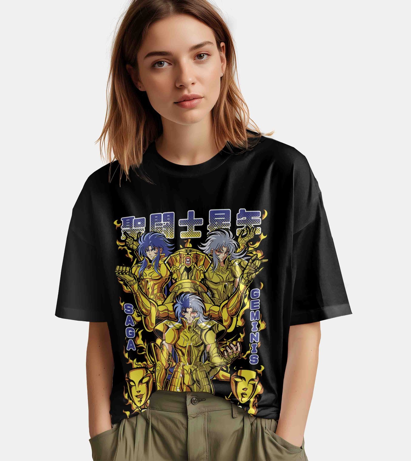 Saint Seiya Shirt Shiryu Tshirt Hyoga T-Shirt Shun Top Ikku Anime Graphic Tee