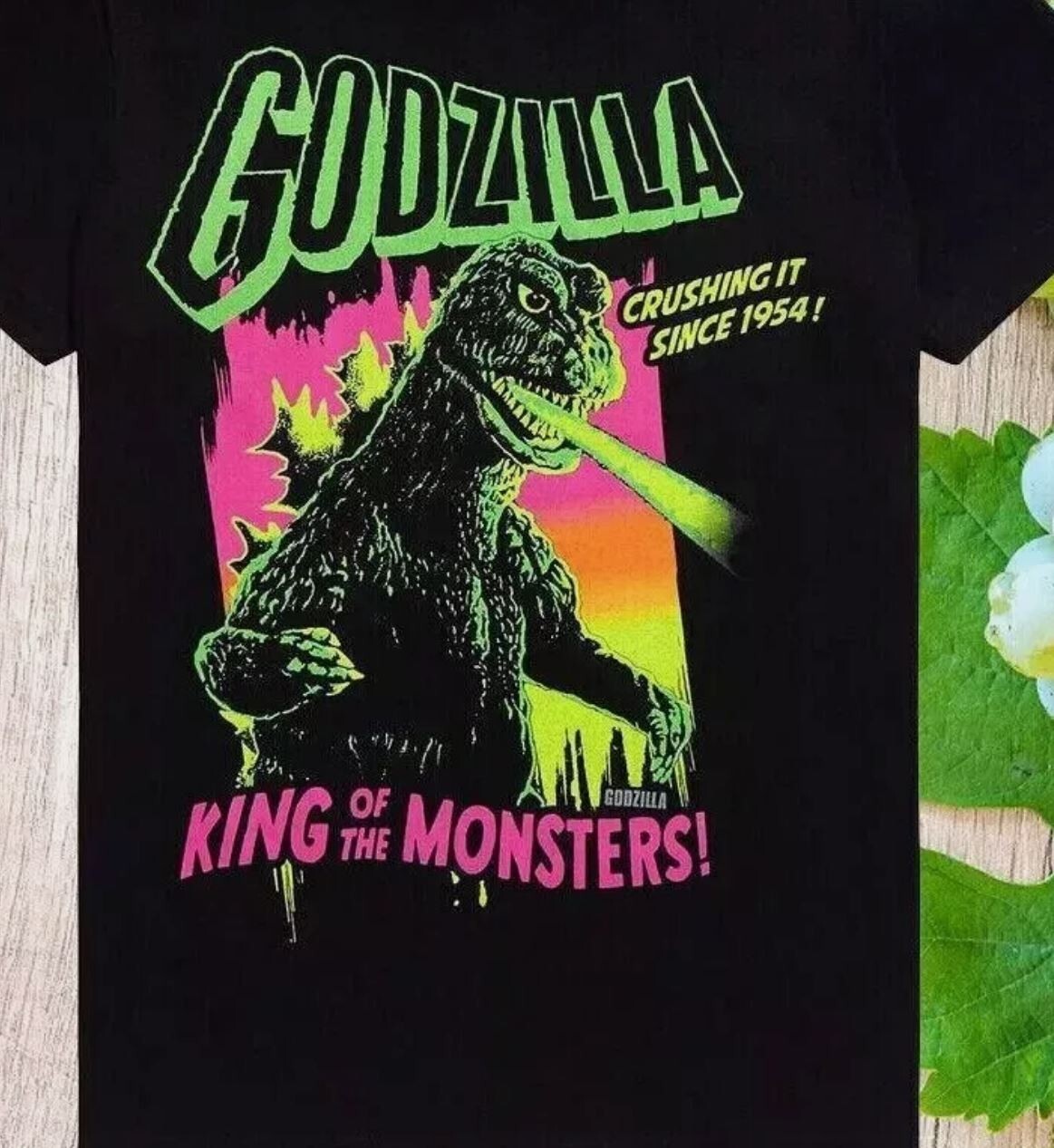 Godzilla King Of The Monsters Neon T-shirt Godzilla Shirts
