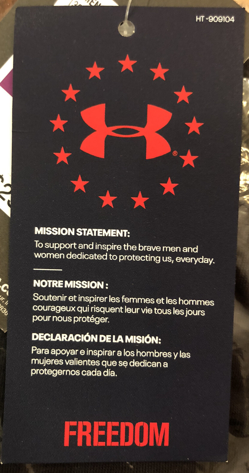 Under Armour UA Freedom Flag Logo Men’s T Shirt Tee Cotton Blend S M L XL XXL