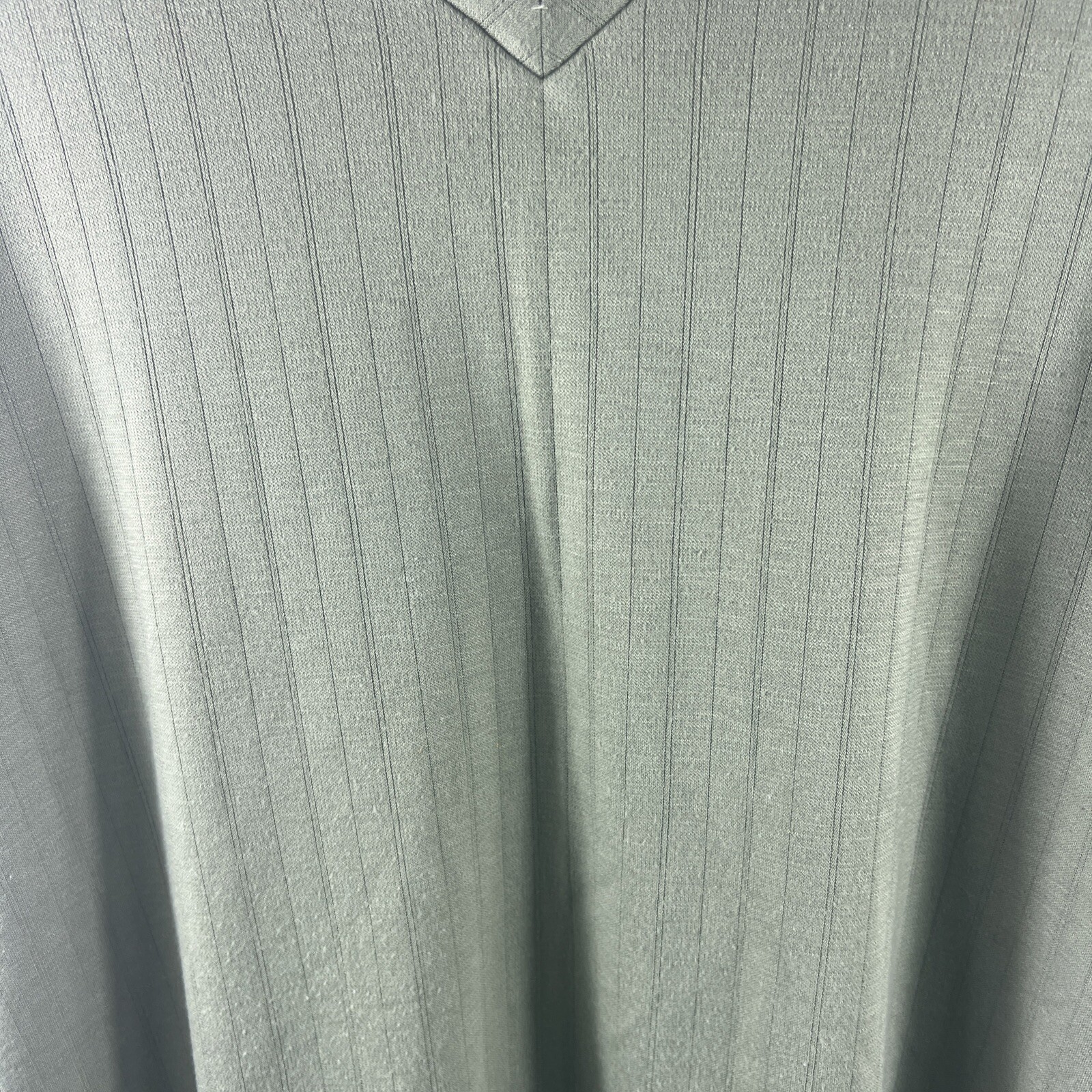Pierre Cardin Men’s Green Short Sleeve V-Neck Casual Comfort Shirt Size Large