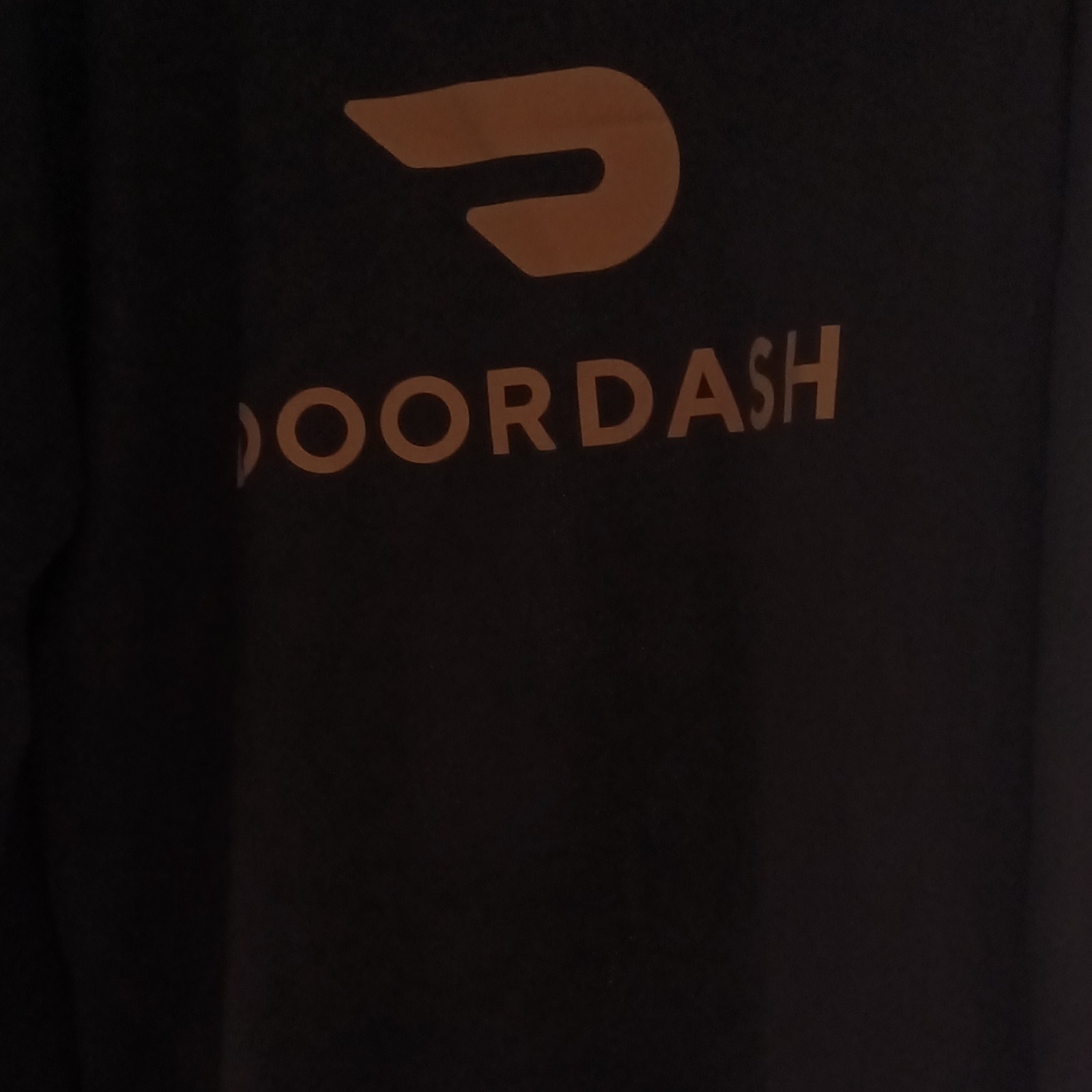 DoorDash Men’s Black Logo Knit Crew Neck Short Sleeve T-Shirt XXL